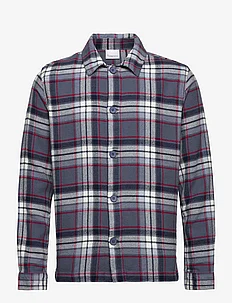 Big checked heavy flannel overshirt, Knowledge Cotton Apparel