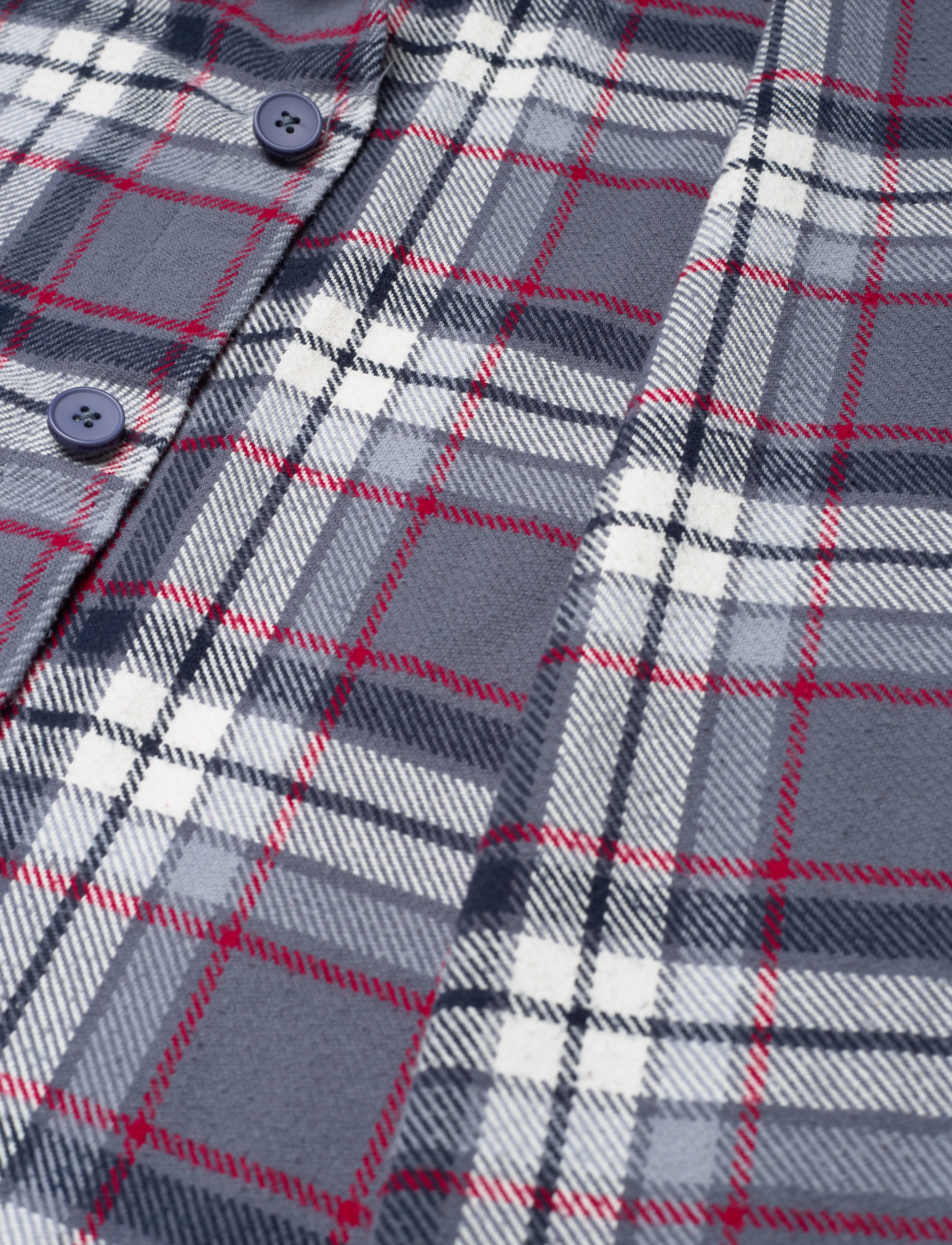 Knowledge Cotton Apparel - Big checked heavy flannel overshirt - china blue - 5