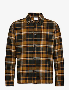 Big checked heavy flannel overshirt, Knowledge Cotton Apparel