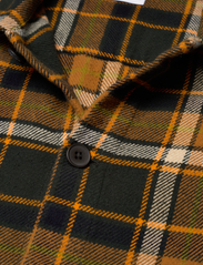 Knowledge Cotton Apparel - Big checked heavy flannel overshirt - overshirts - forrest night - 4