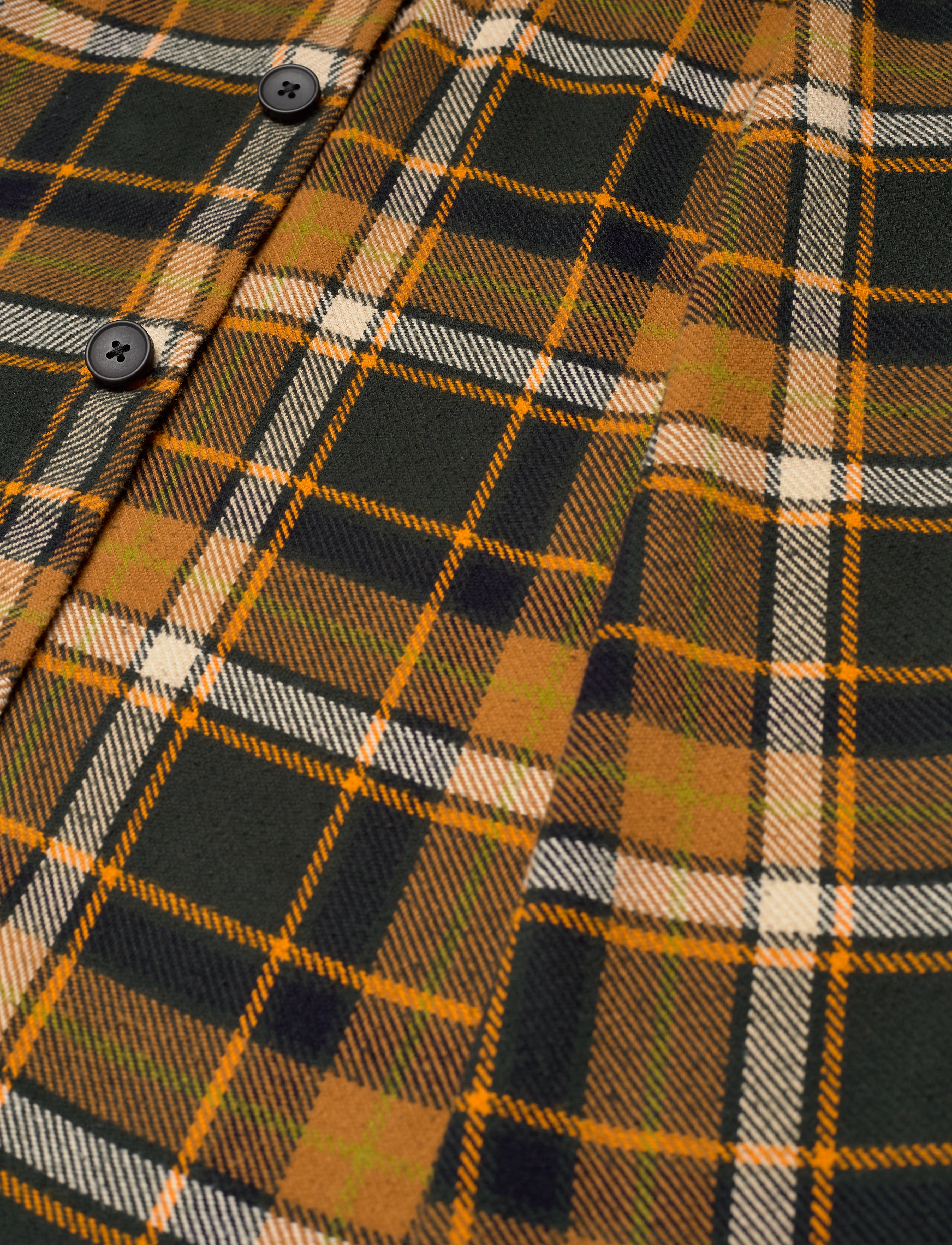 Knowledge Cotton Apparel - Big checked heavy flannel overshirt - forrest night - 5