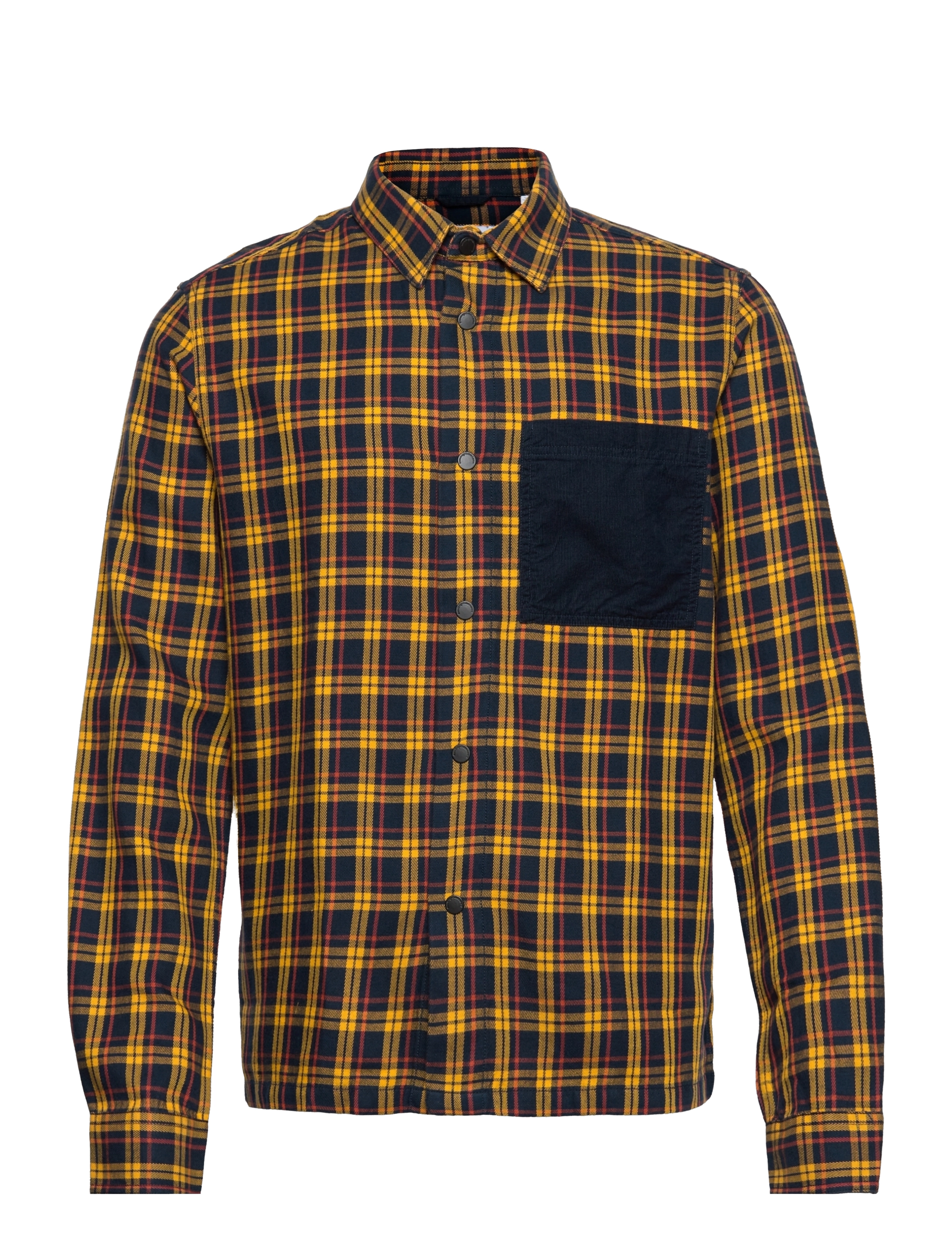 PINE fine checked overshirt - OCS/V - TOTAL ECLIPSE