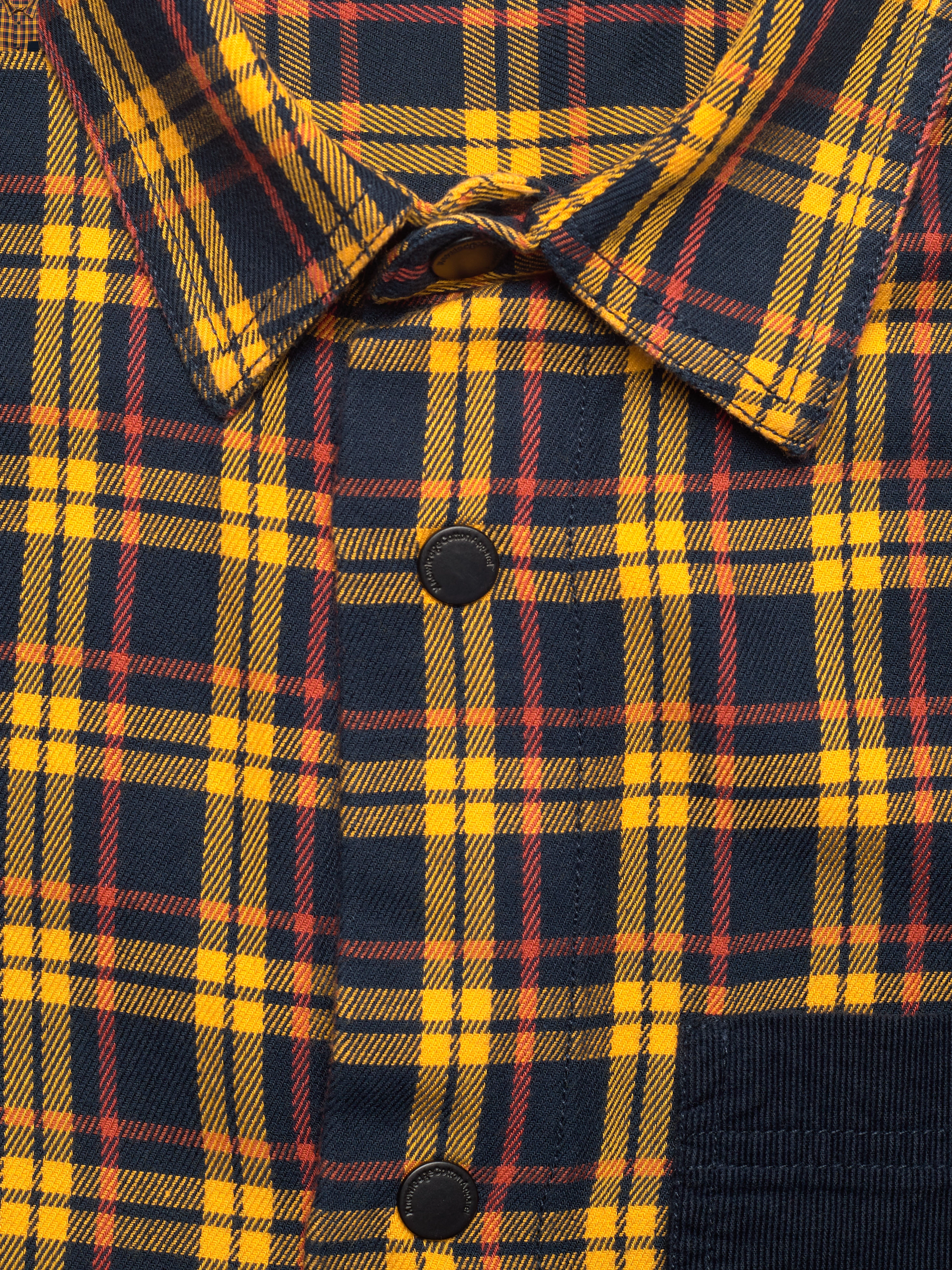 Knowledge Cotton Apparel - PINE fine checked overshirt - OCS/V - total eclipse - 3