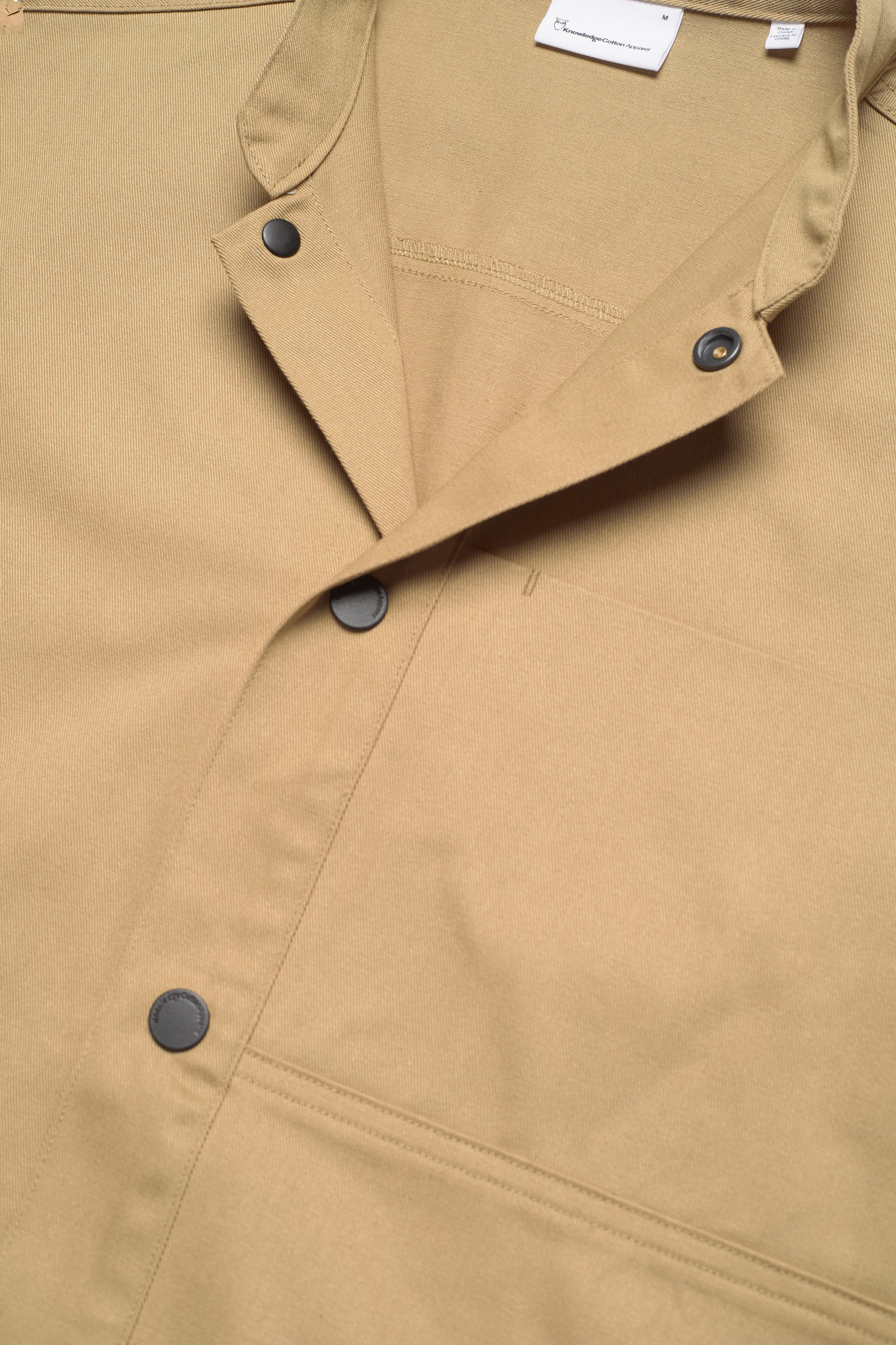 Knowledge Cotton Apparel - PINE twill overshirt - GOTS/Vegan - kelp - 3