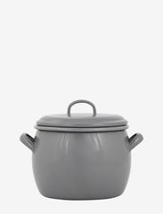 Bellied Pot with lid, 4L - KOCKUMS GREY