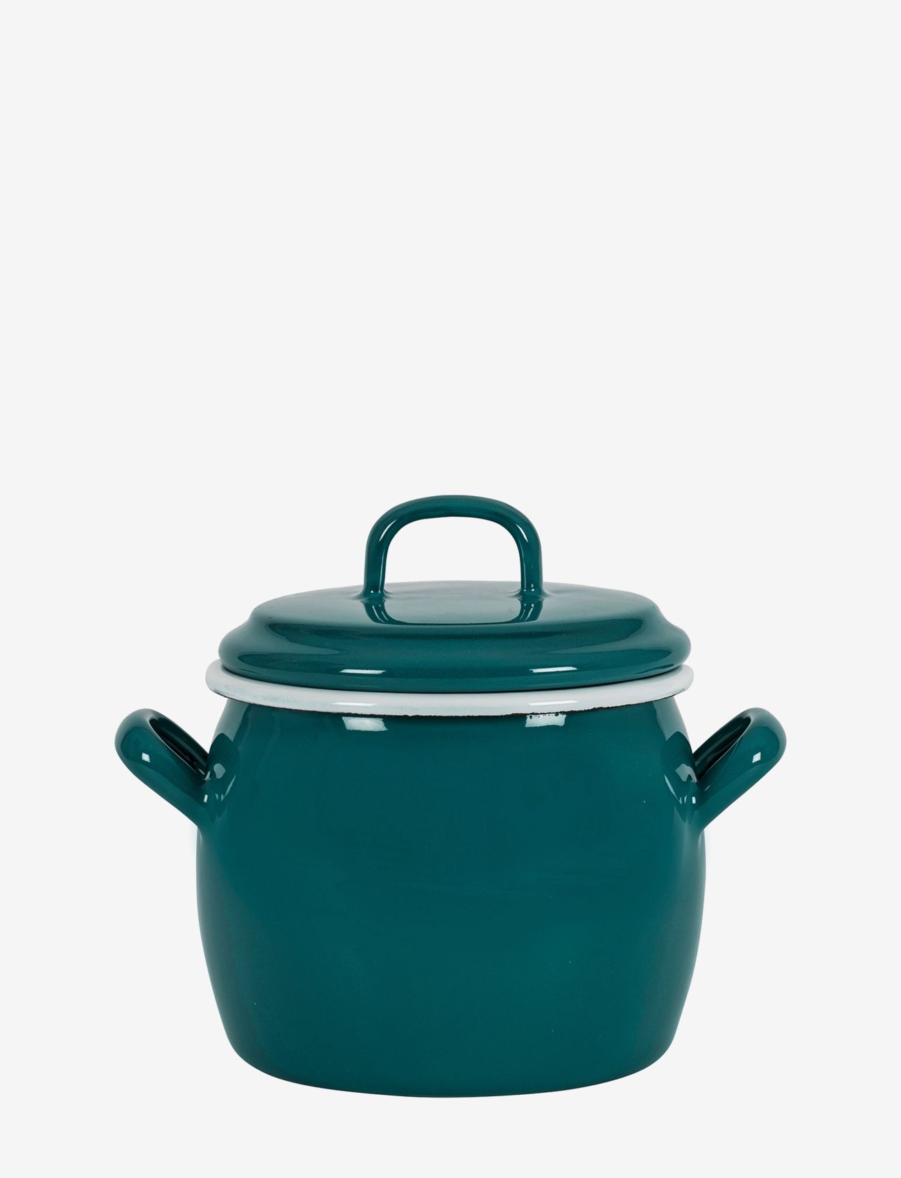 Kockums Jernverk - Bellied Pot with lid 0,7 l - laagste prijzen - kockums blue - 0