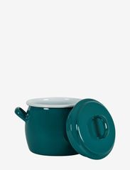 Kockums Jernverk - Bellied Pot with lid 0,7 l - laagste prijzen - kockums blue - 1