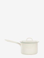 Pot with long handle and lid, 2,3L - CREAM LUX