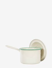 Kockums Jernverk - Pot with long handle and lid, 2,3L - kasseroller - cream lux - 1
