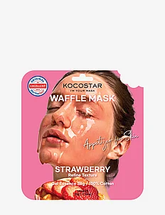 KOCOSTAR Waffle Mask Strawberry, KOCOSTAR