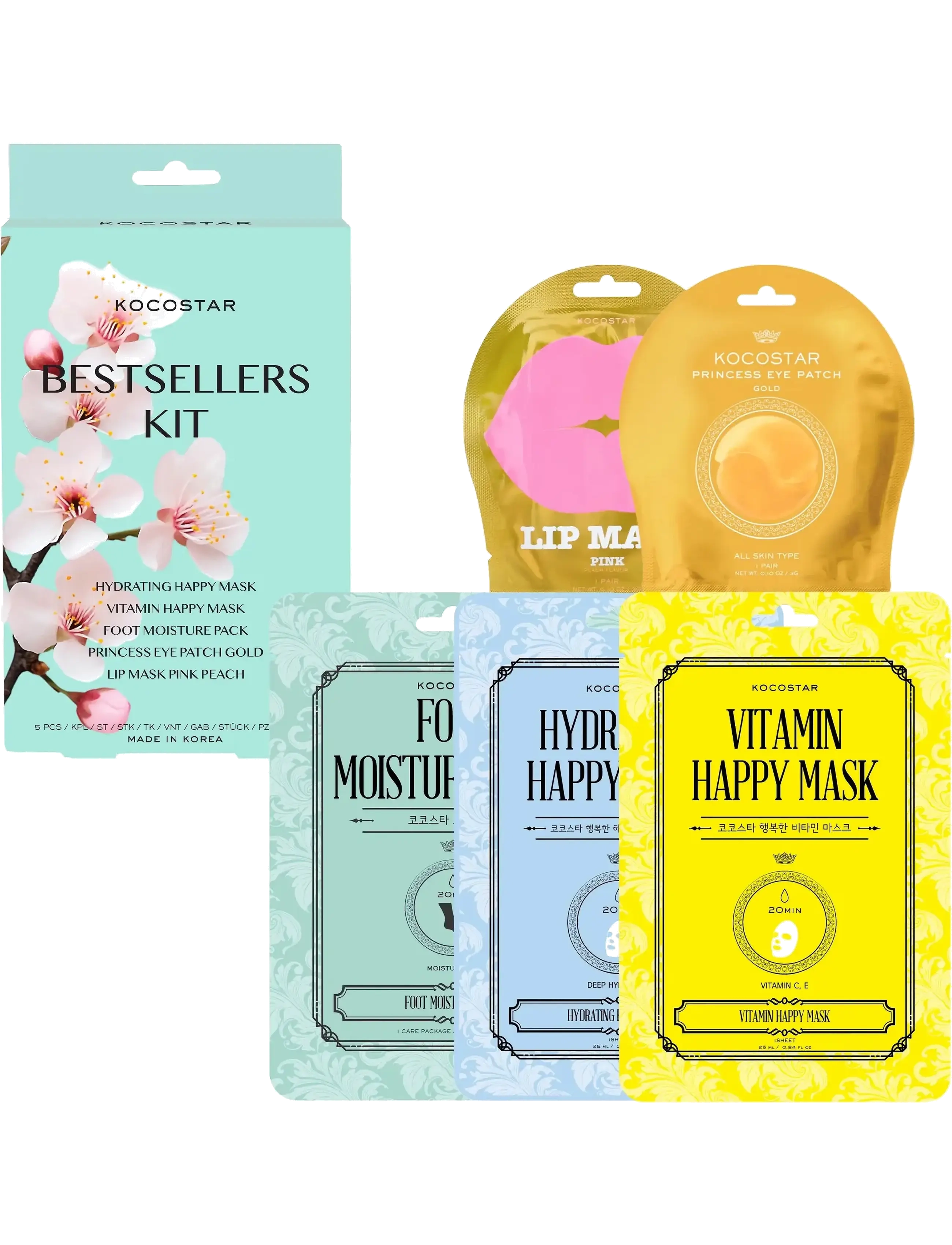 KOCOSTAR - KOCOSTAR Bestseller Kit NEW - sheet masks - clear - 1