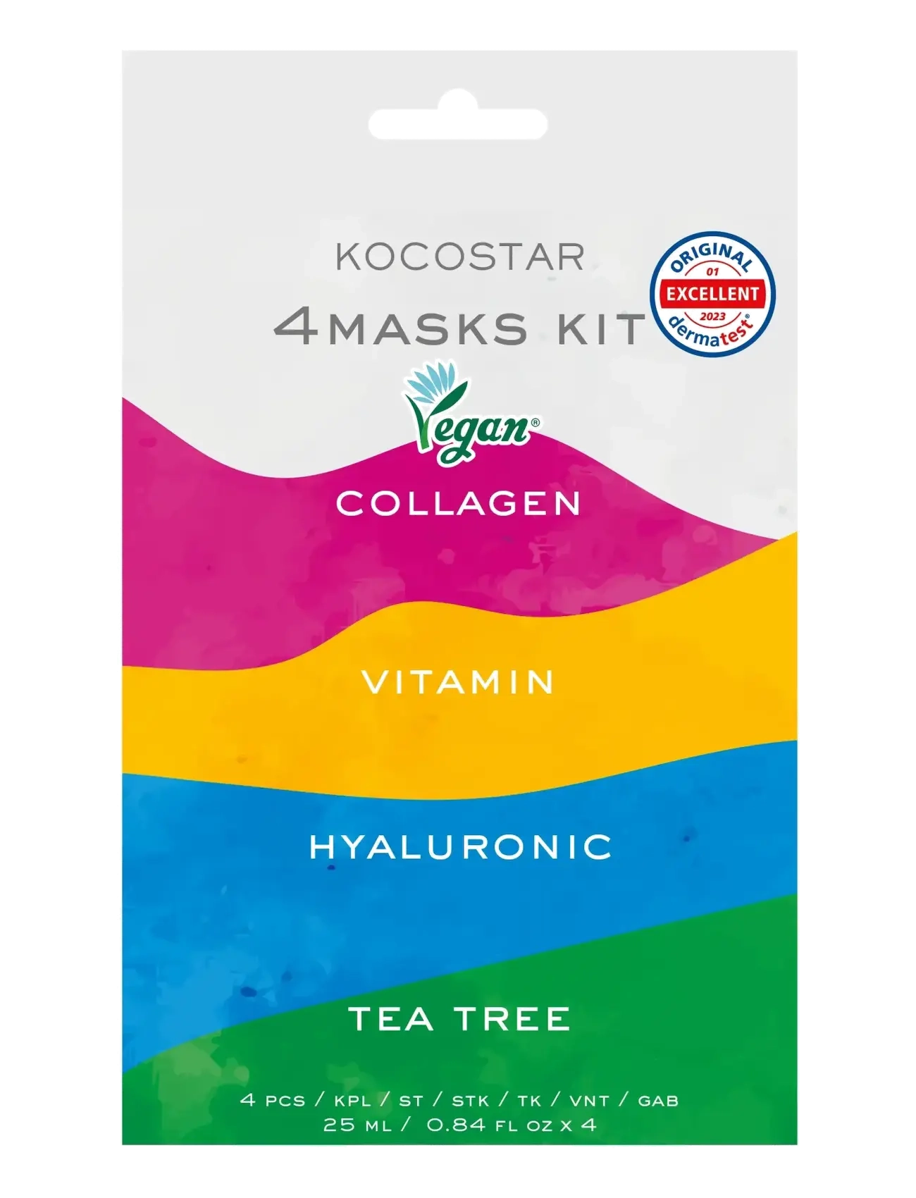 KOCOSTAR KOCOSTAR 4 Mask Kit - Aktiivinen ihonhoito - CLEAR / undefined