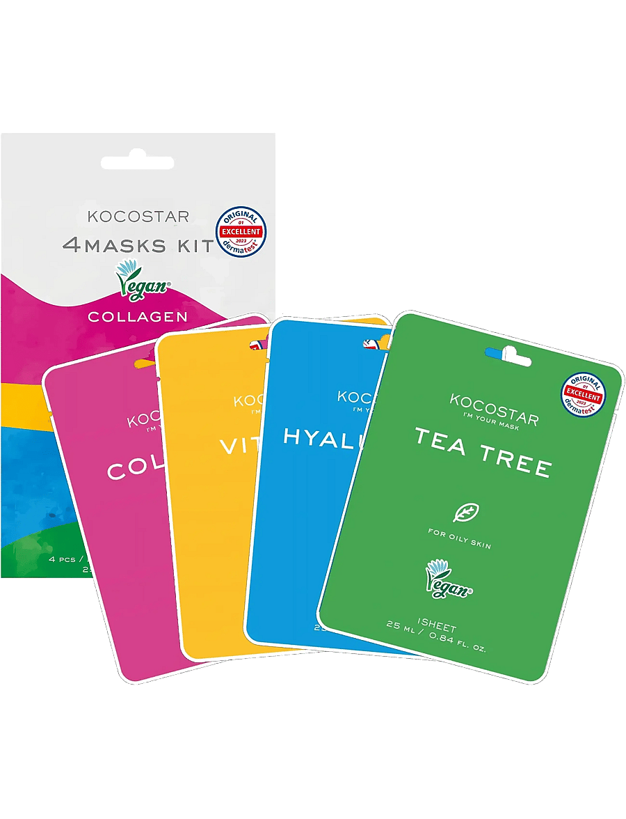 KOCOSTAR - KOCOSTAR 4 Mask Kit - sheet masks - clear - 1
