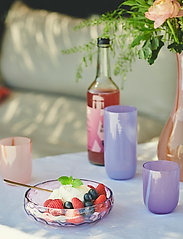 Kodanska - FLOW LONGDRINK - martiniglas & cocktailglas - purple w. print - 2