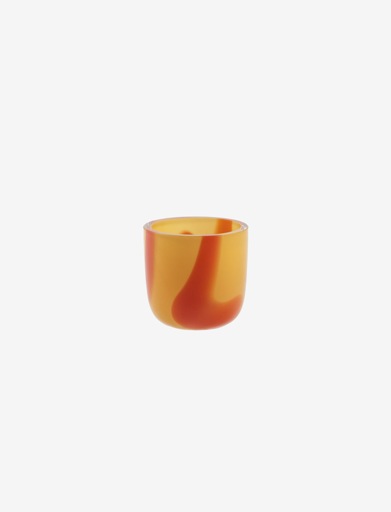 Kodanska - Flow Egg Cupp - beige w. red stripes - 0