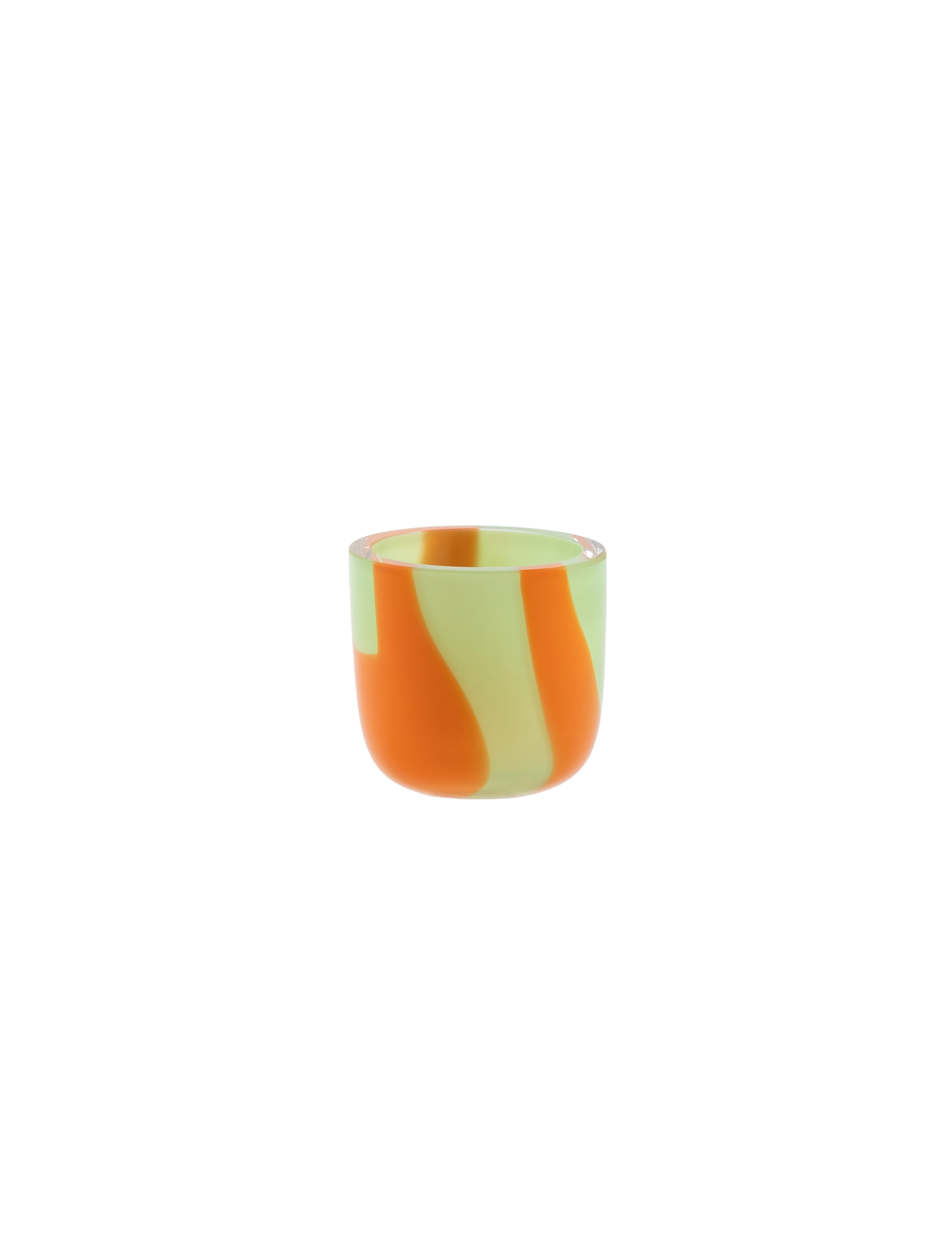 GREEN W. ORANGE STRIPES
