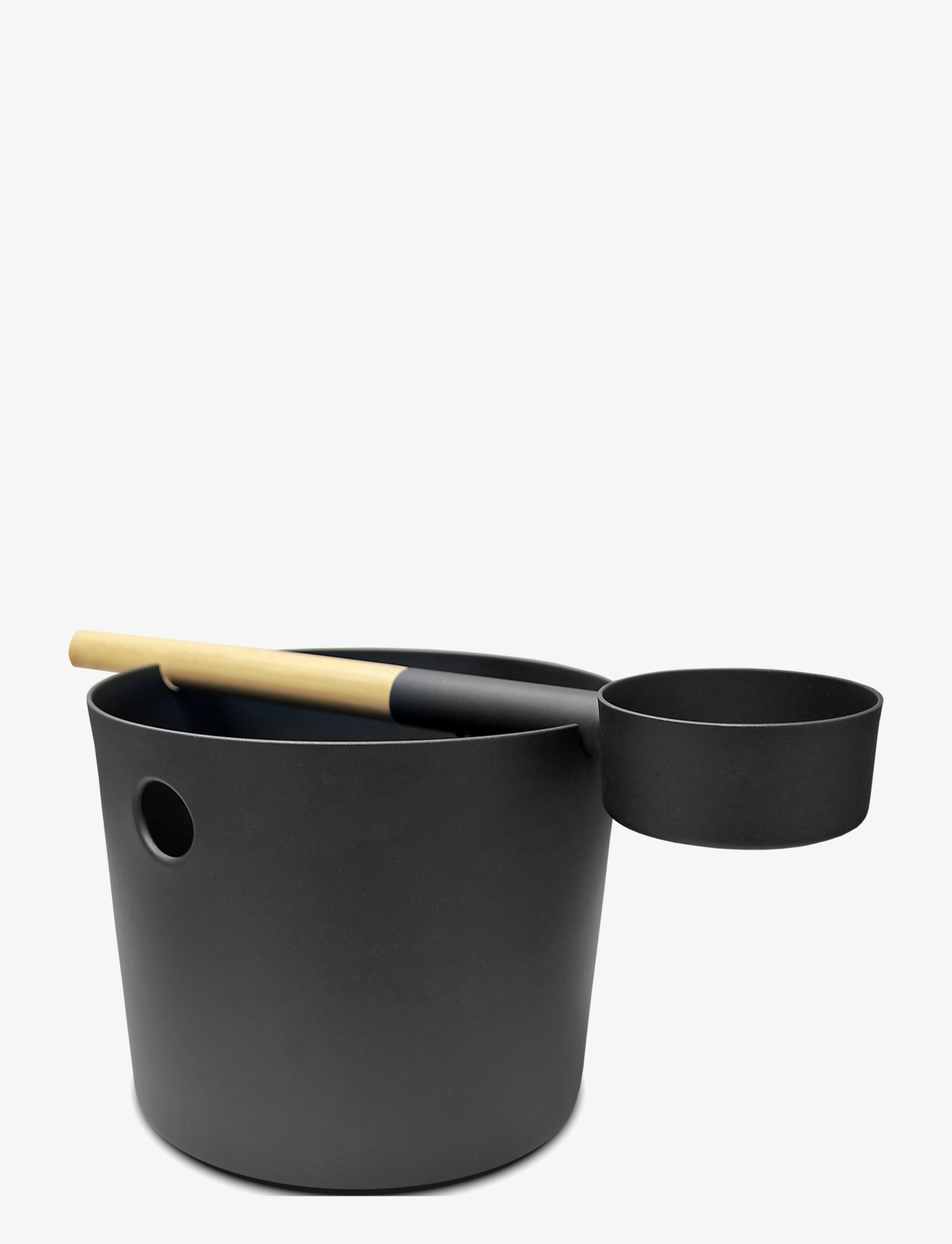 KOLO Bucket + Ladle, Tilbehør til sauna, Sort, Str: ONE SIZE