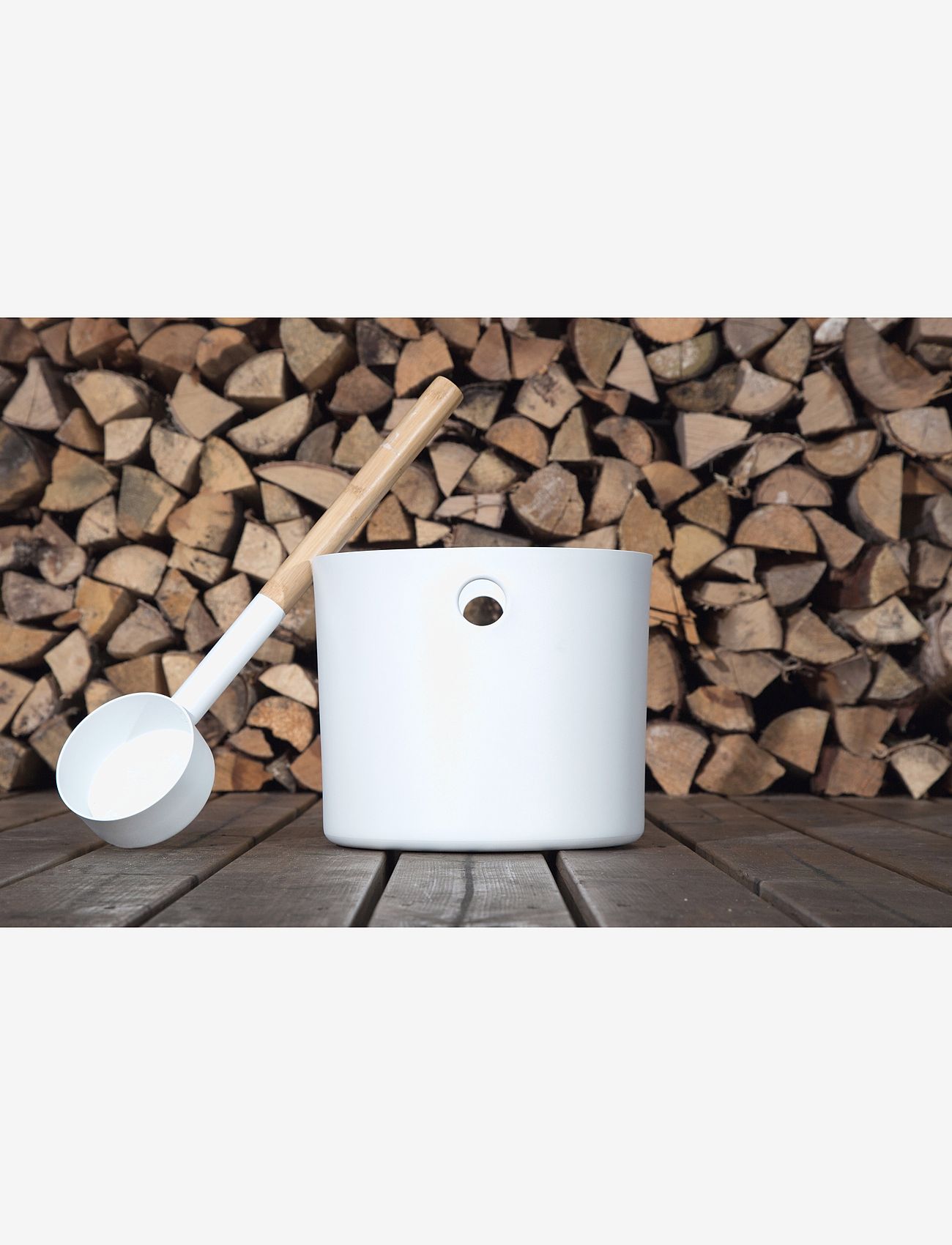 KOLO - KOLO Bucket + Ladle - saunavadit & kauhat - white - 2