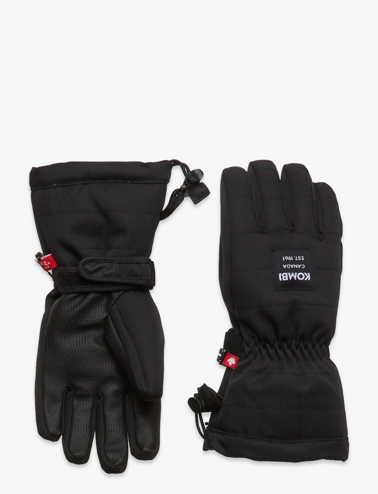 Kombi - OKAY JR GLOVE - hats & gloves - black - 0