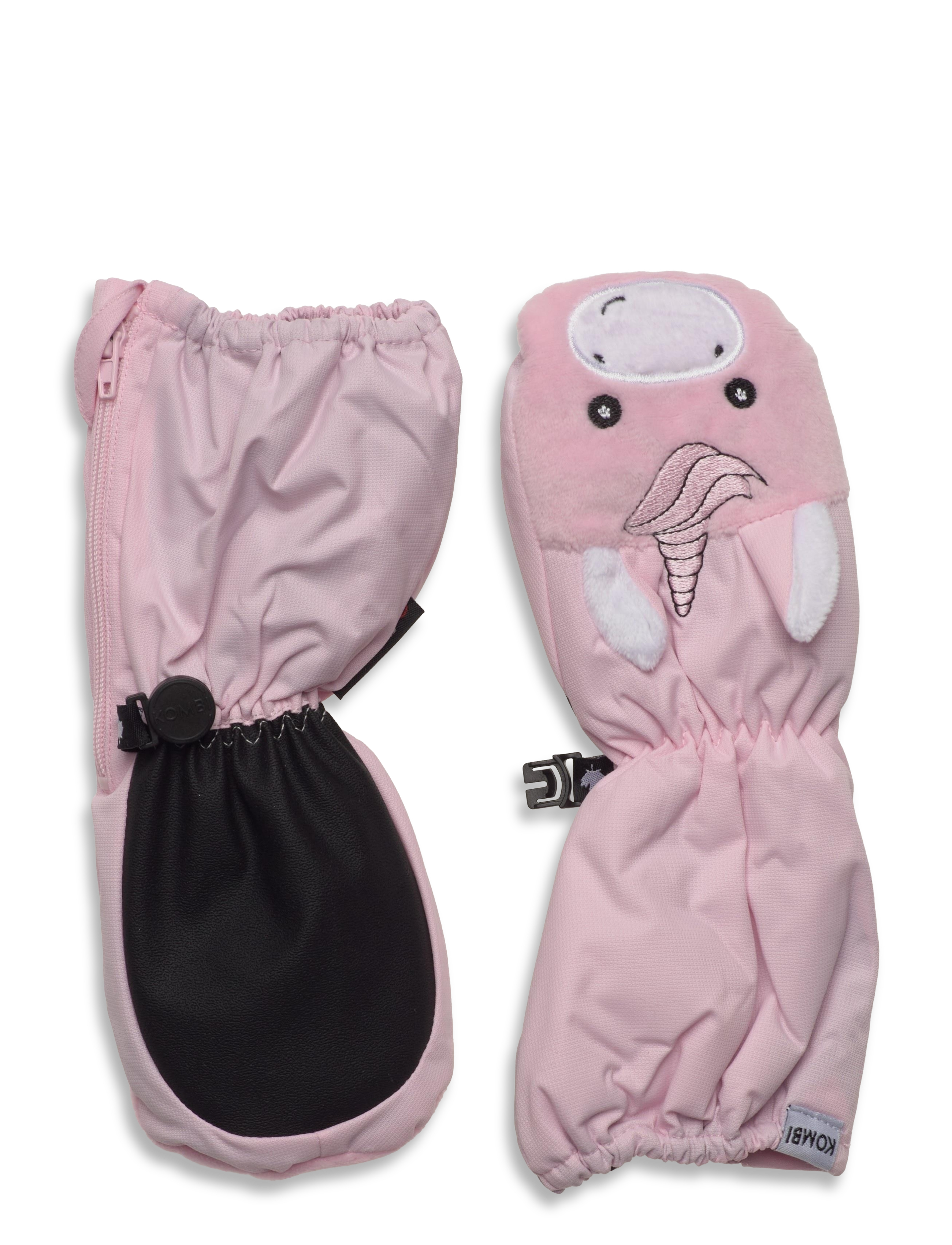 KOMBI Sherpa Anim Inf Mitt Pink - 6-12M - Kinder