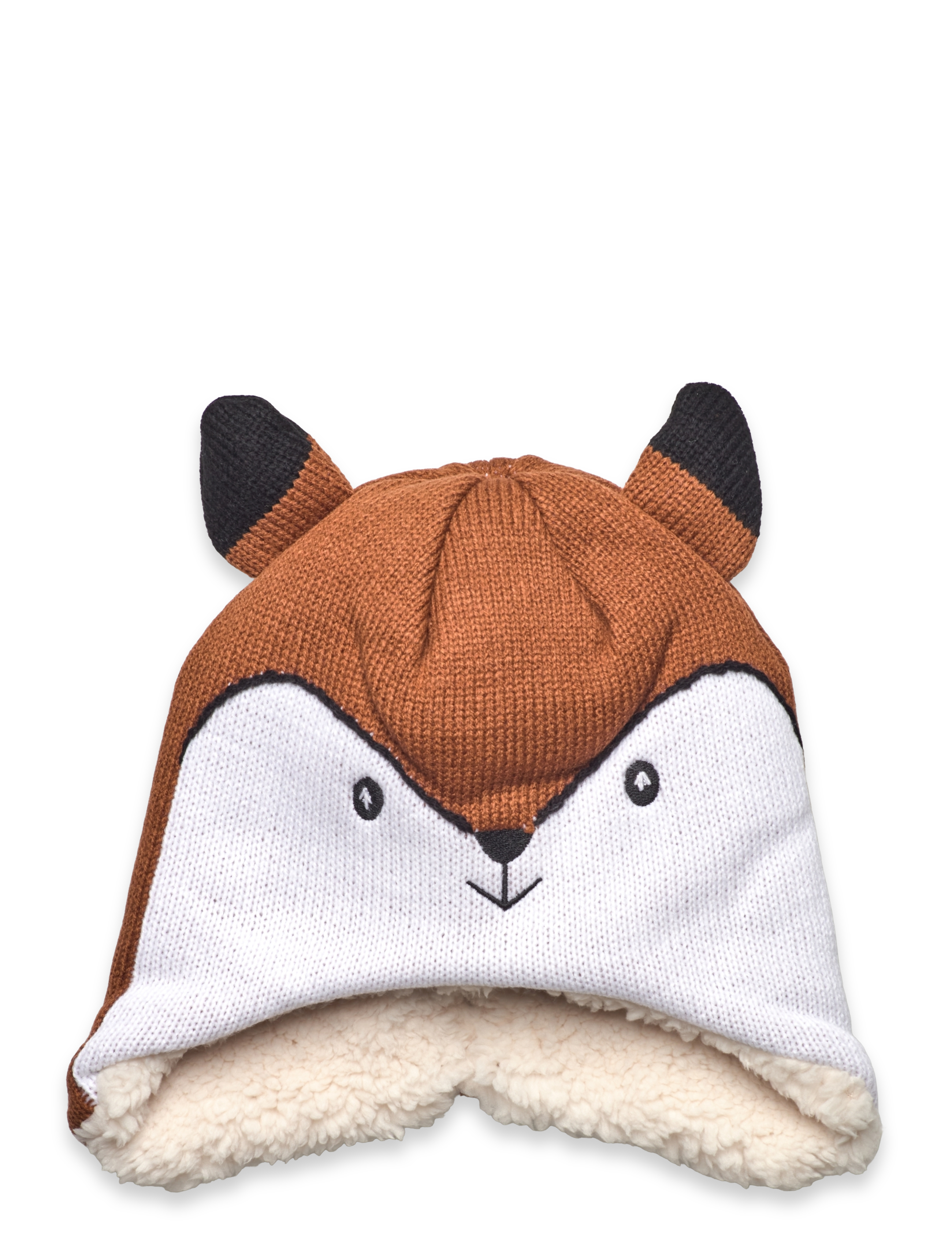 KOMBI Sherpa Animal Hat Beige - 0-3M - Kinder