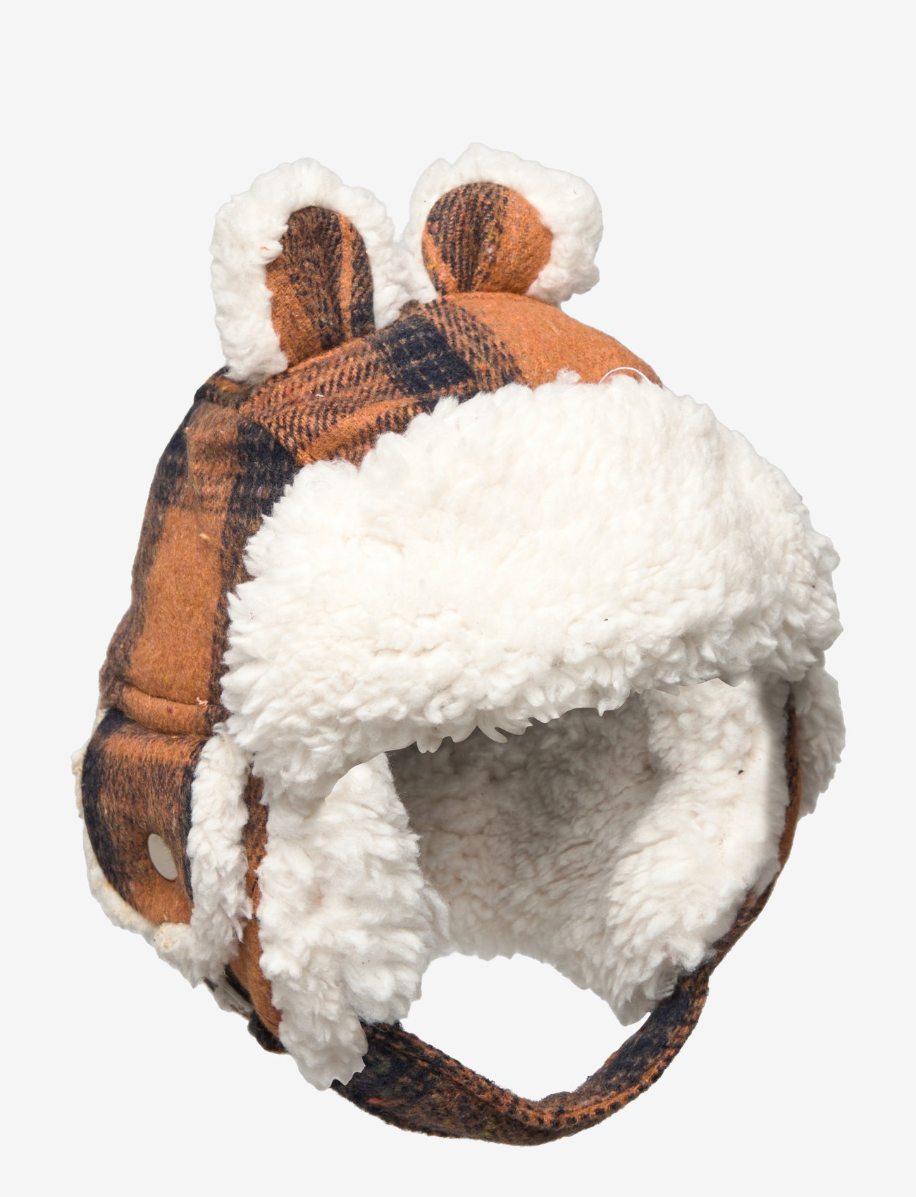 Kombi - CUTE AVIATOR INF HAT - aksessuaarid - brown tartan - 0