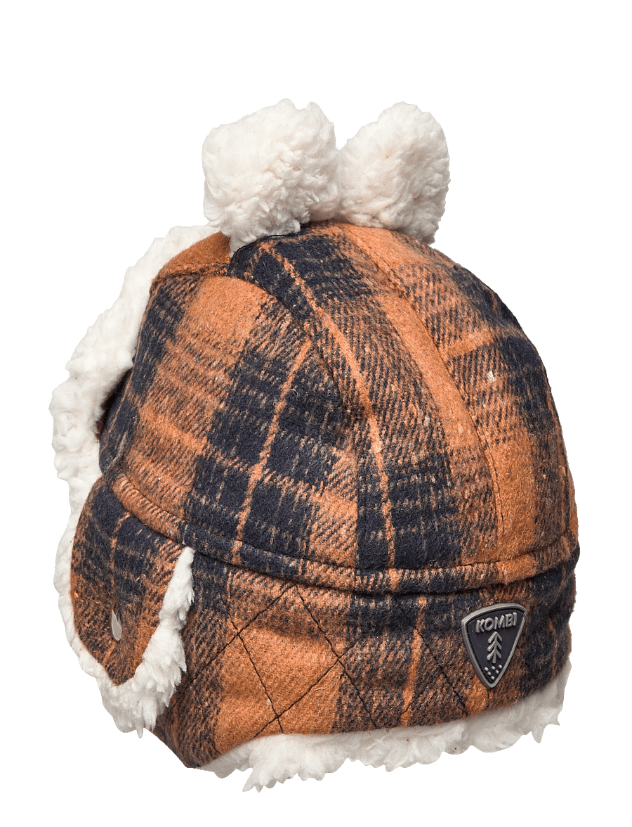 Kombi - CUTE AVIATOR INF HAT - aksesuāri - brown tartan - 1