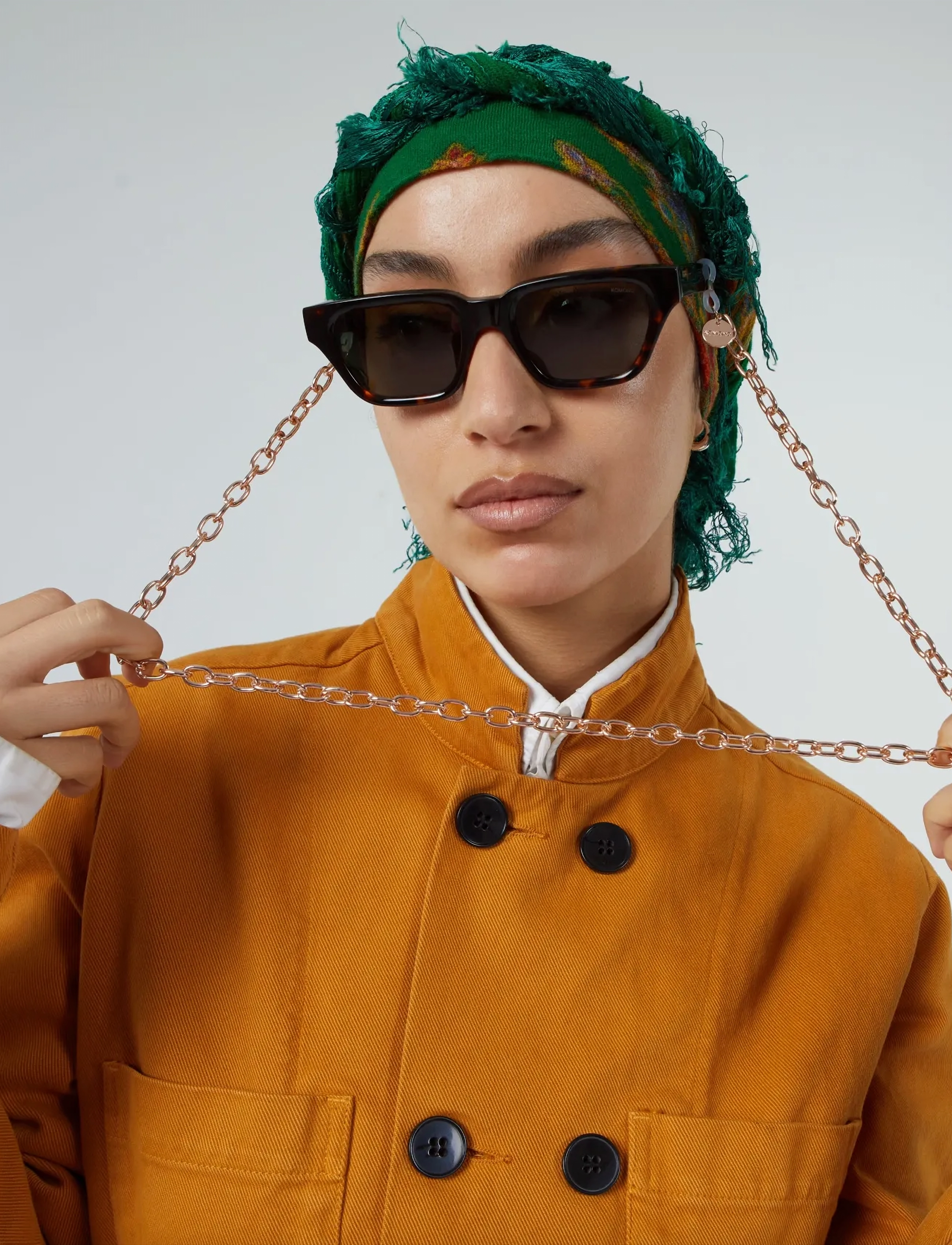 Komono Ray Rose Gold, Kvinder, Brillekæde, Guld, Str: ONE SIZE