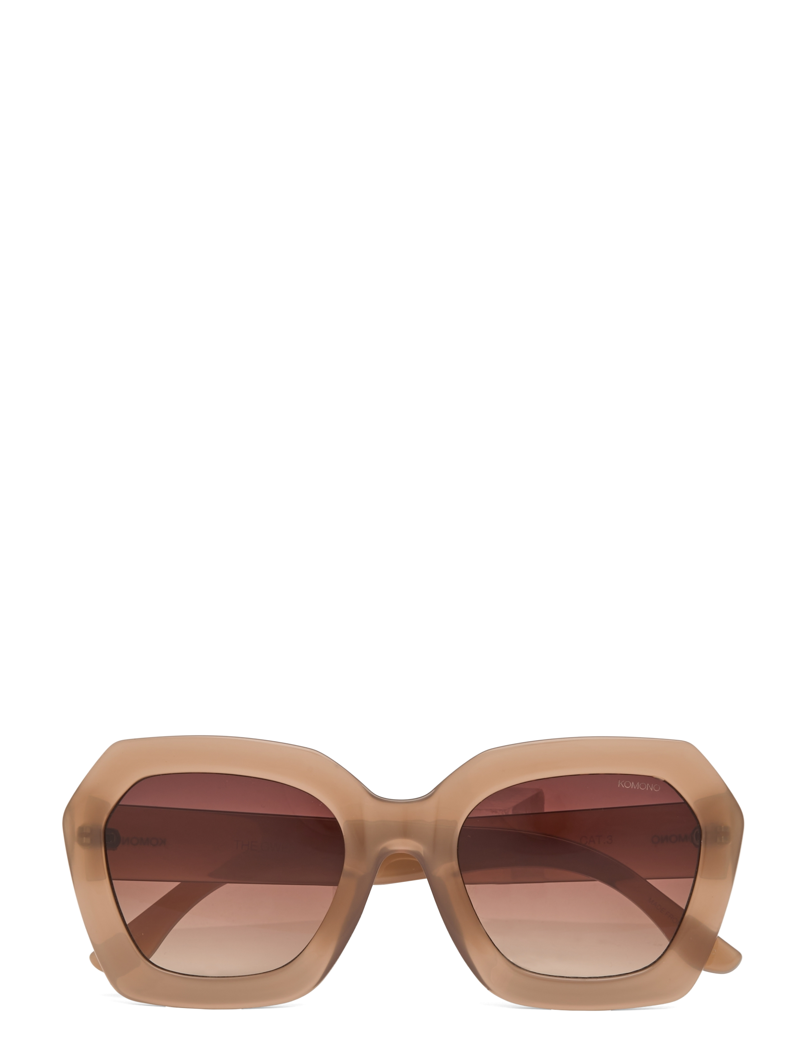 Komono Gwen Sahara, One Size, Brown, Solbriller > Wayfarer-Solbriller Med D-Stel, Dame