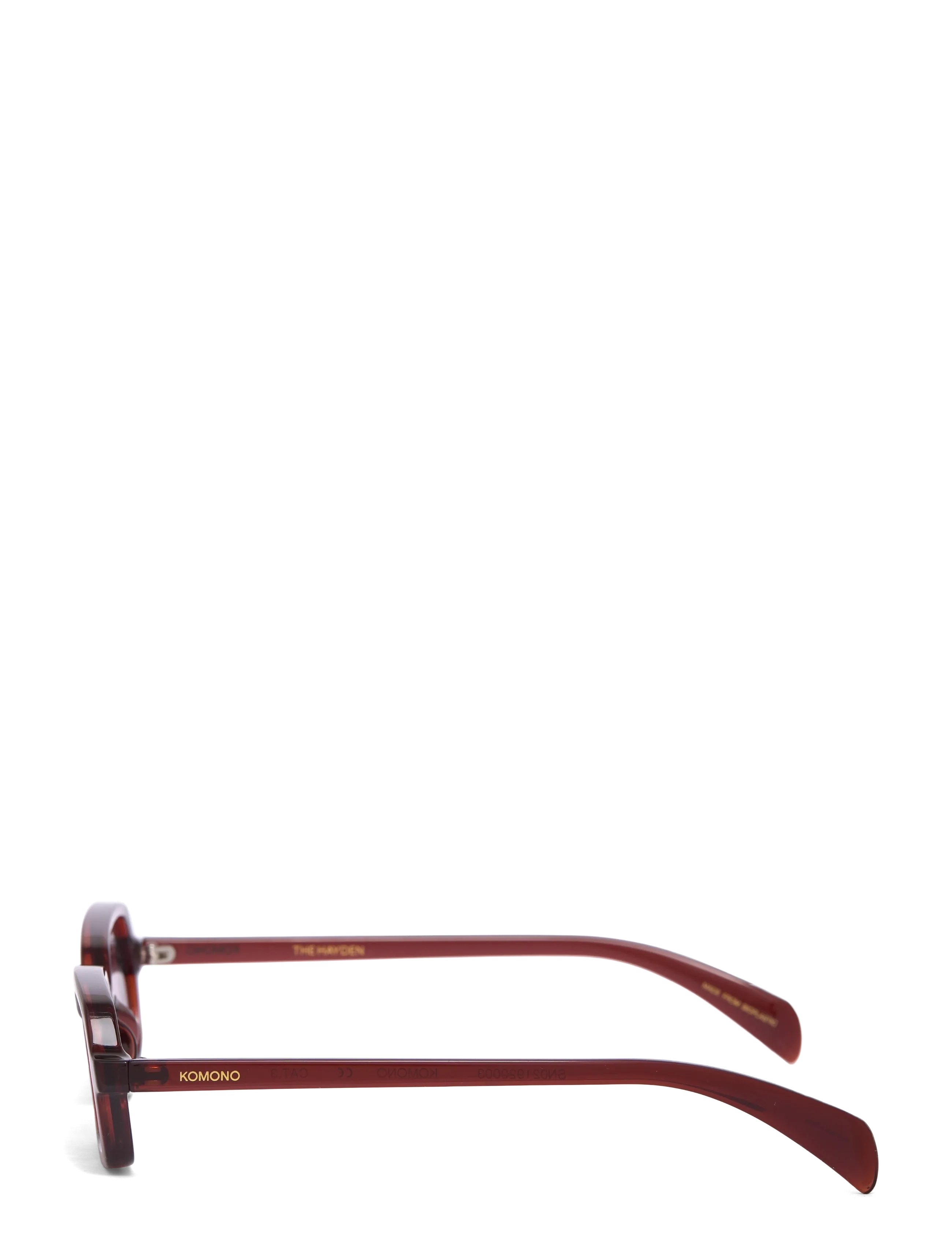 Komono - Hayden Ruby - firkantede solbriller - ruby - 2