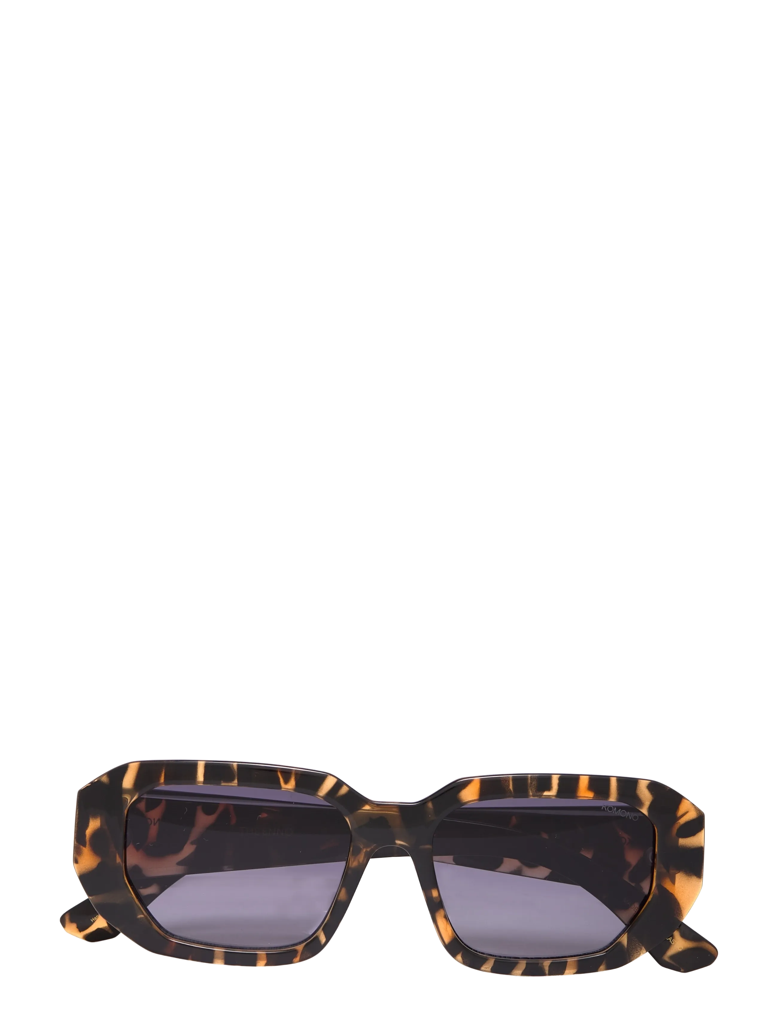 Komono Enno Dark Tortoise, M, Brown, Solbriller > Solbriller Med Firkantet Stel, Dame