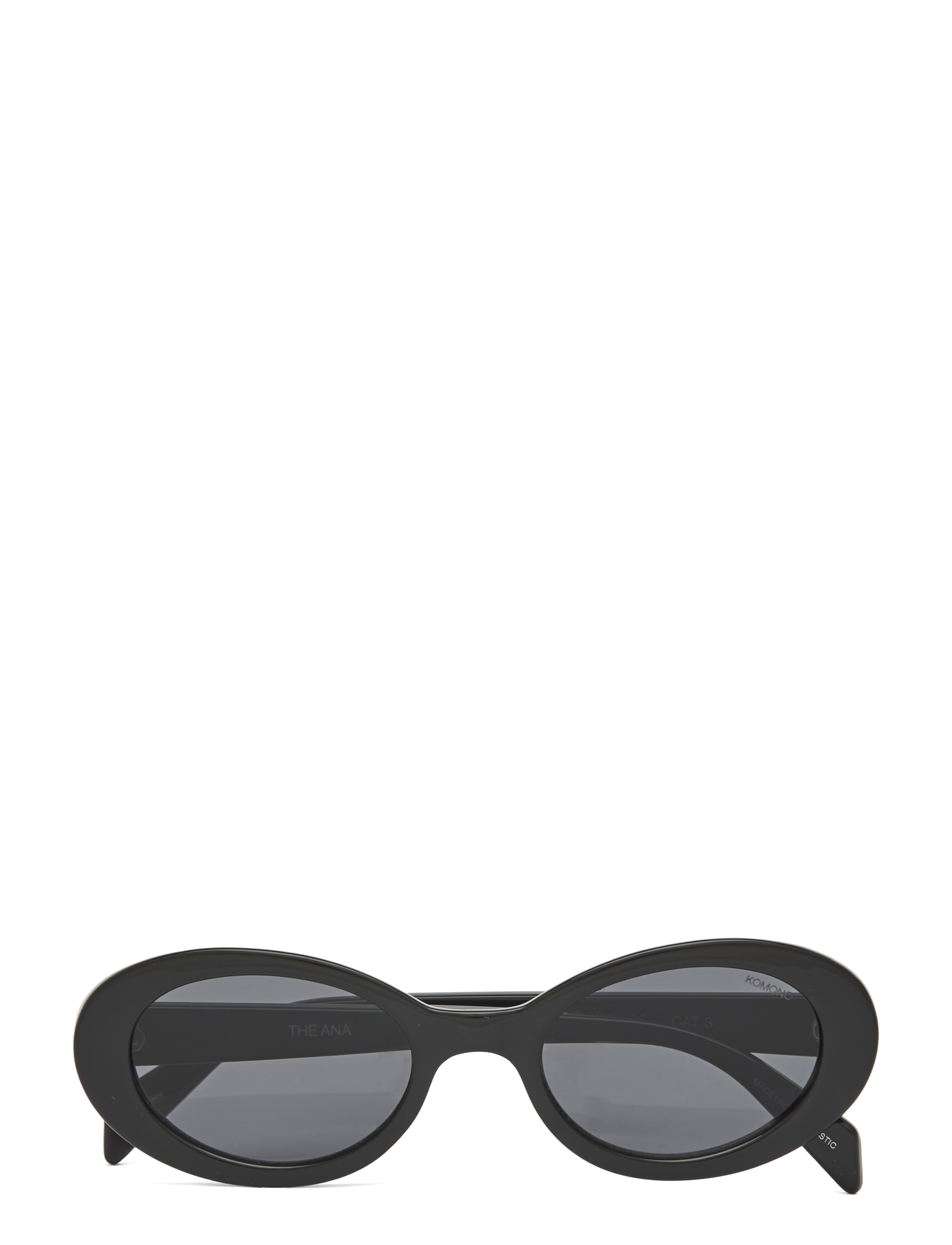 Komono Ana Black, One Size, Black, Solbriller > Solbriller Med Rundt Stel, Dame