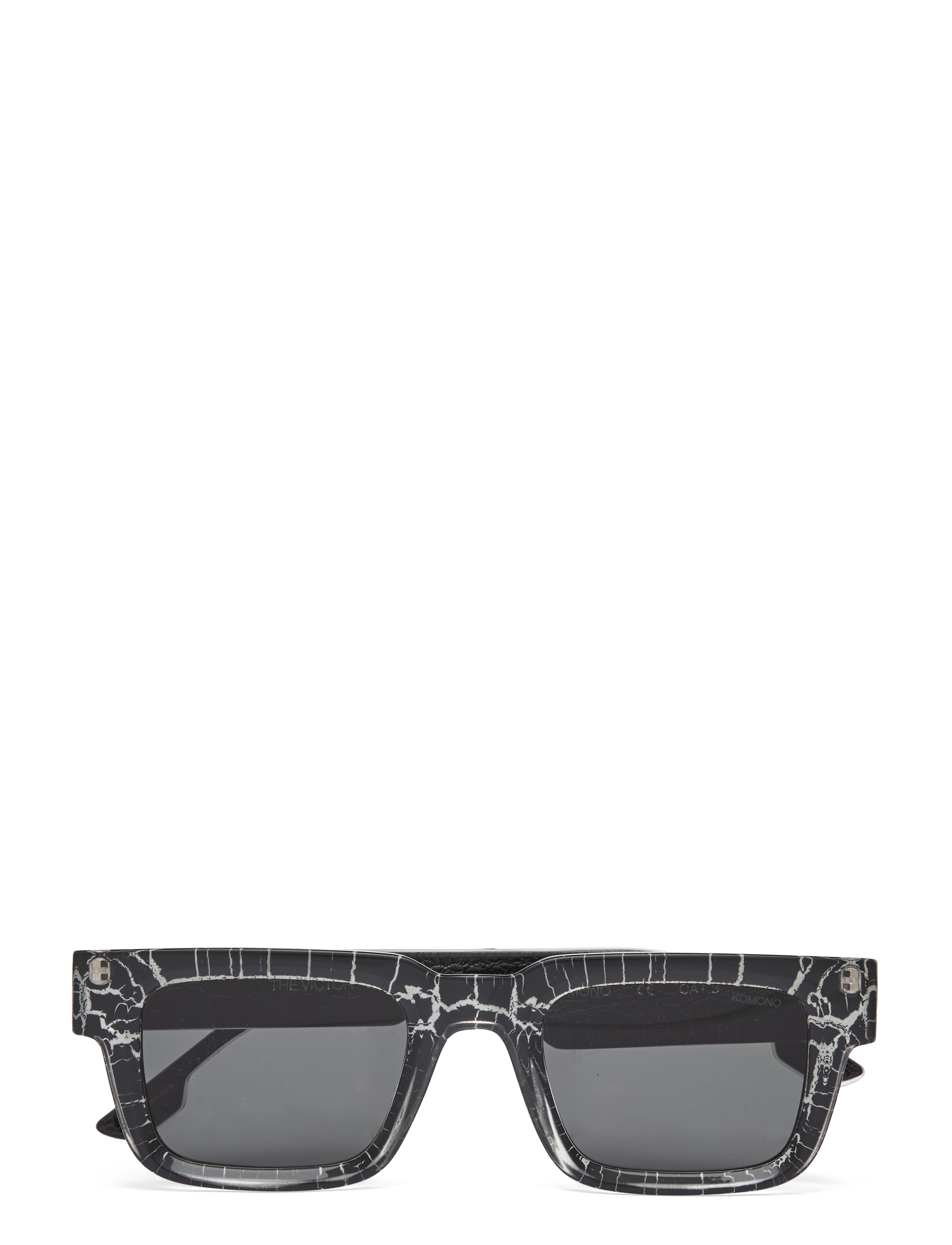 Komono Victor, One Size, Black, Solbriller > Wayfarer-Solbriller Med D-Stel, Dame
