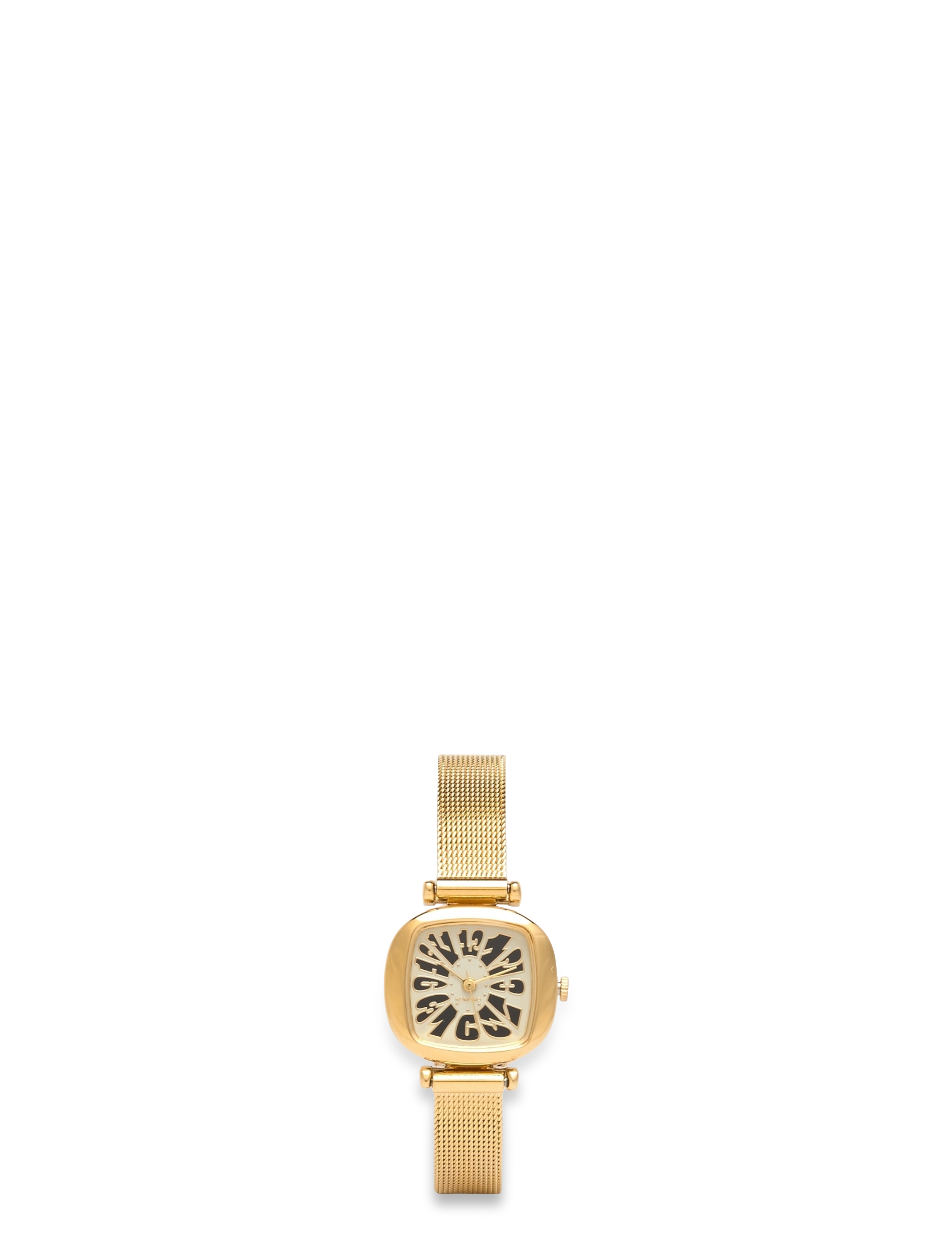 Komono Moneypenny Royale Flower Gold Noir, One Size, Gold, Ure > Analoge Ure, Dame