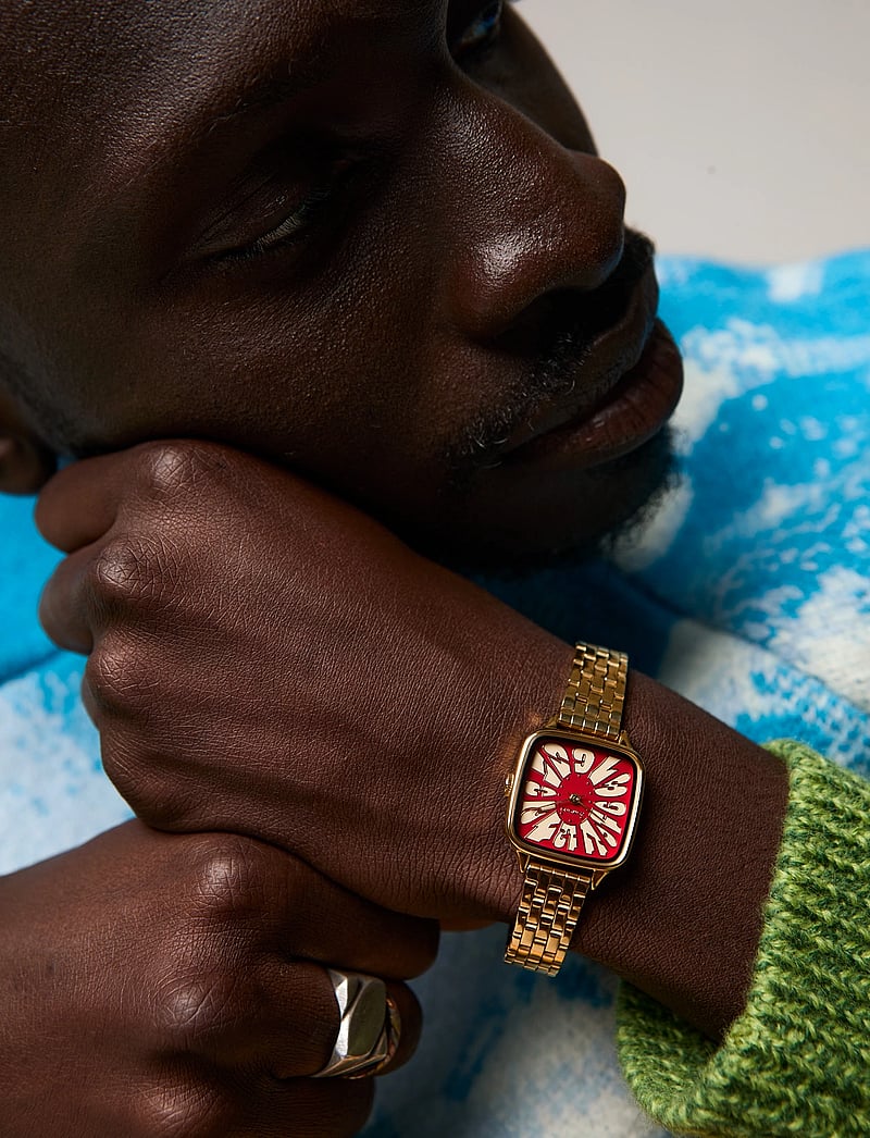 Komono - Kate Estate Flower Gold Bordeaux - analoge uhren - flower gold bordeaux - 0