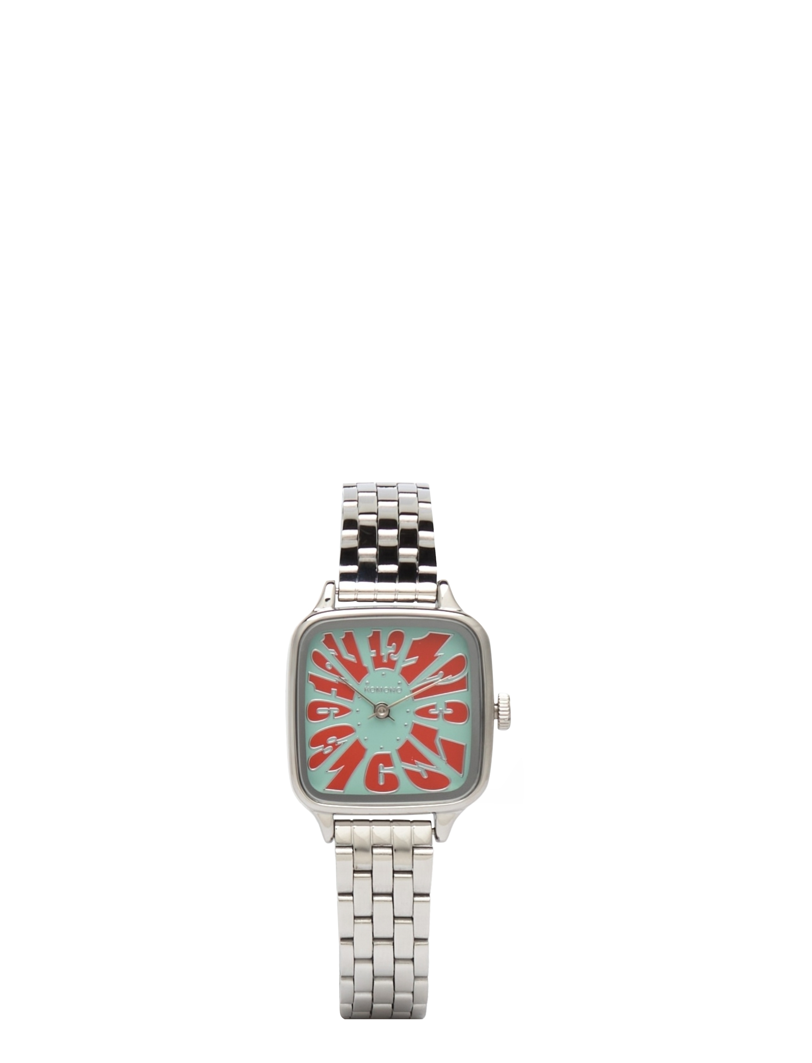 Komono Kate Estate Flower Silver Coral, One Size, Silver, Ure > Analoge Ure, Dame