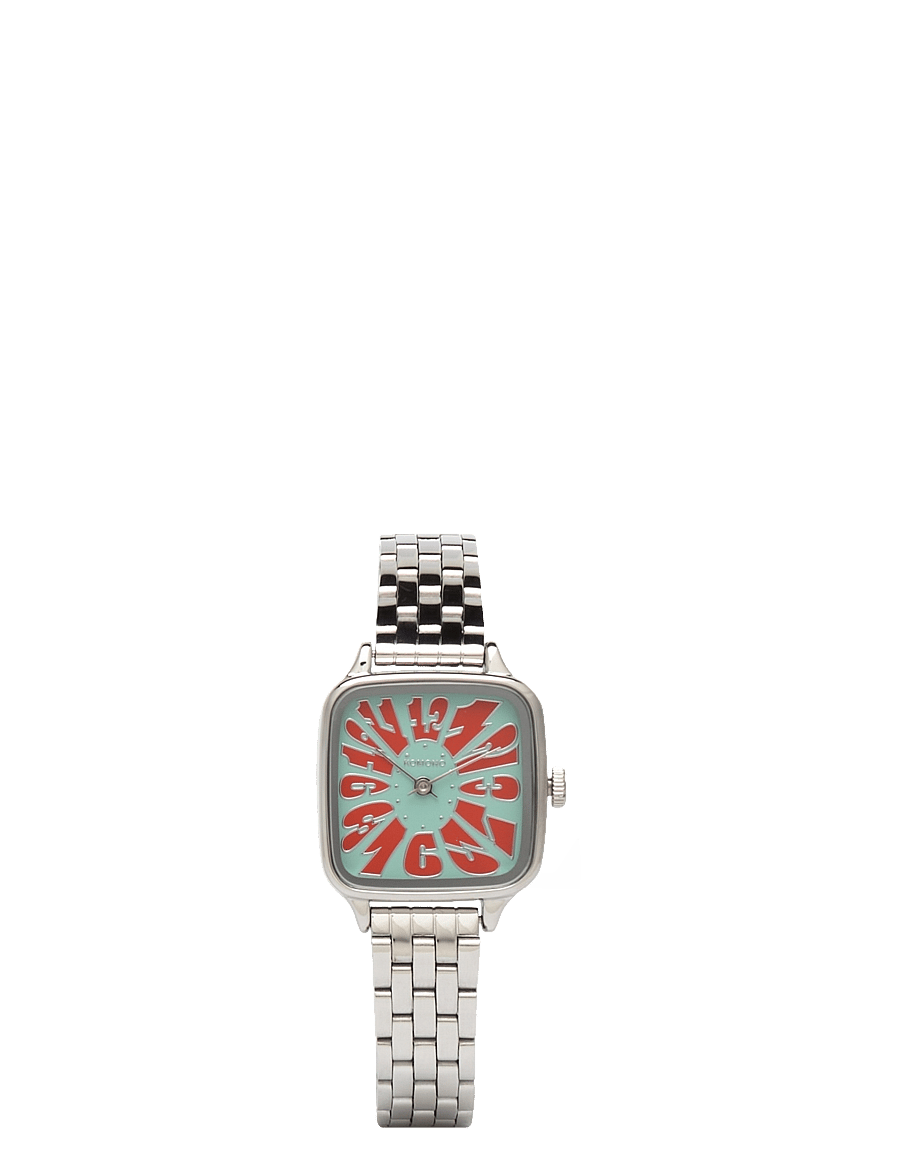 Komono - Kate Estate Flower Silver Coral - analoge uhren - flower silver coral - 0