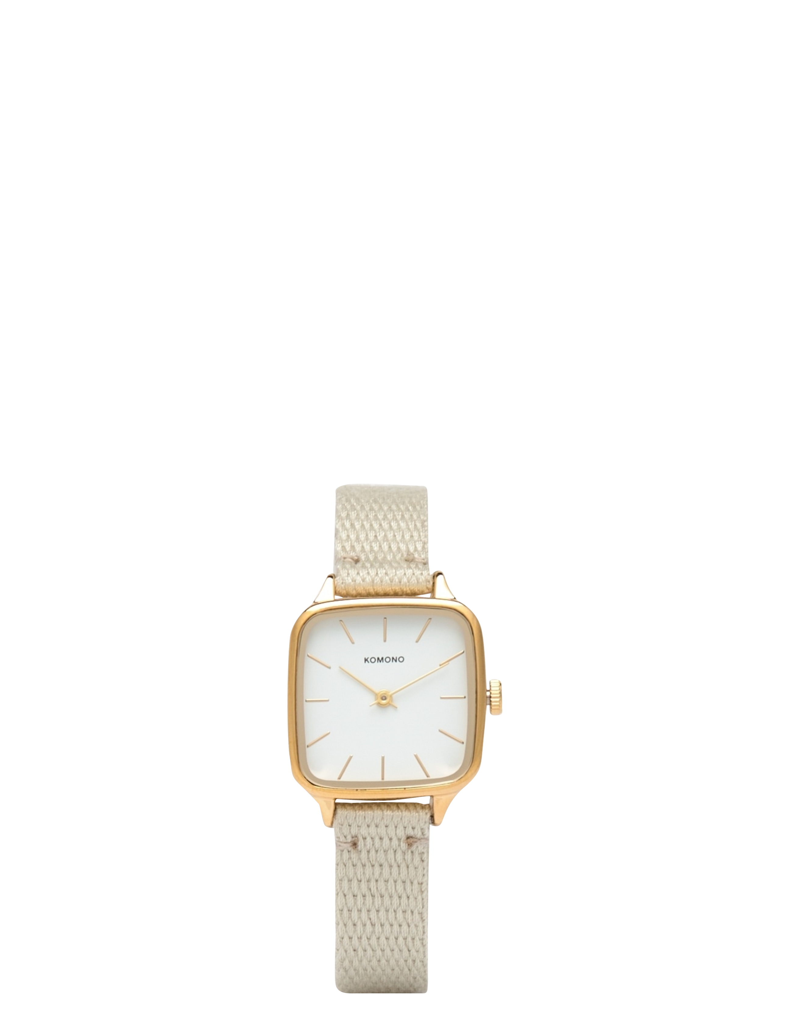 Komono Kate Heritage Tan, Kvinder, Kvadratisk Ur, Beige, Str: ONE SIZE