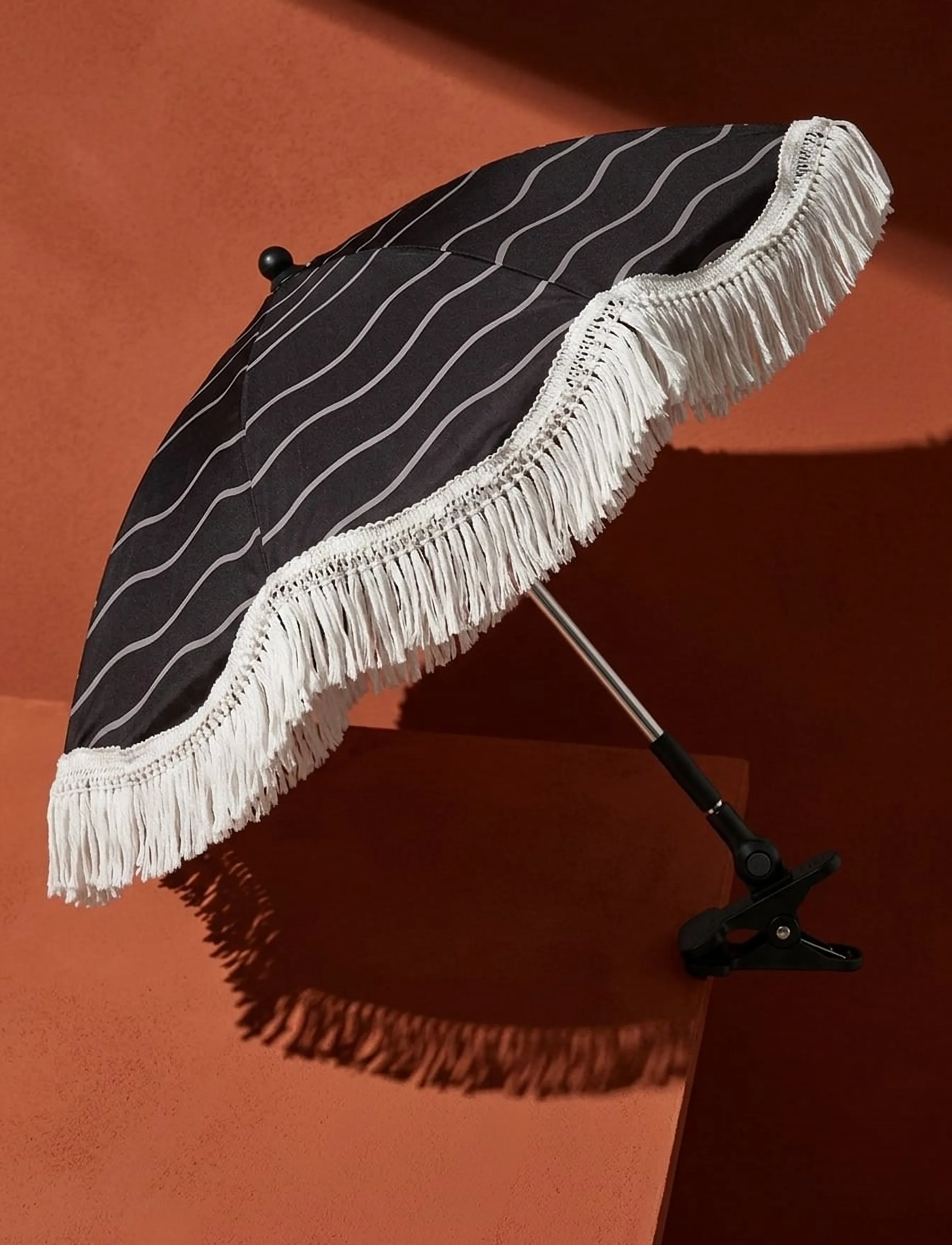 KongWalther - Stroller Umbrella Red - kinderwagen-accessoires - chocolate brown - 4