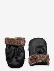 KongWalther - Østerbro handsker - stroller accessories - black fur - 1