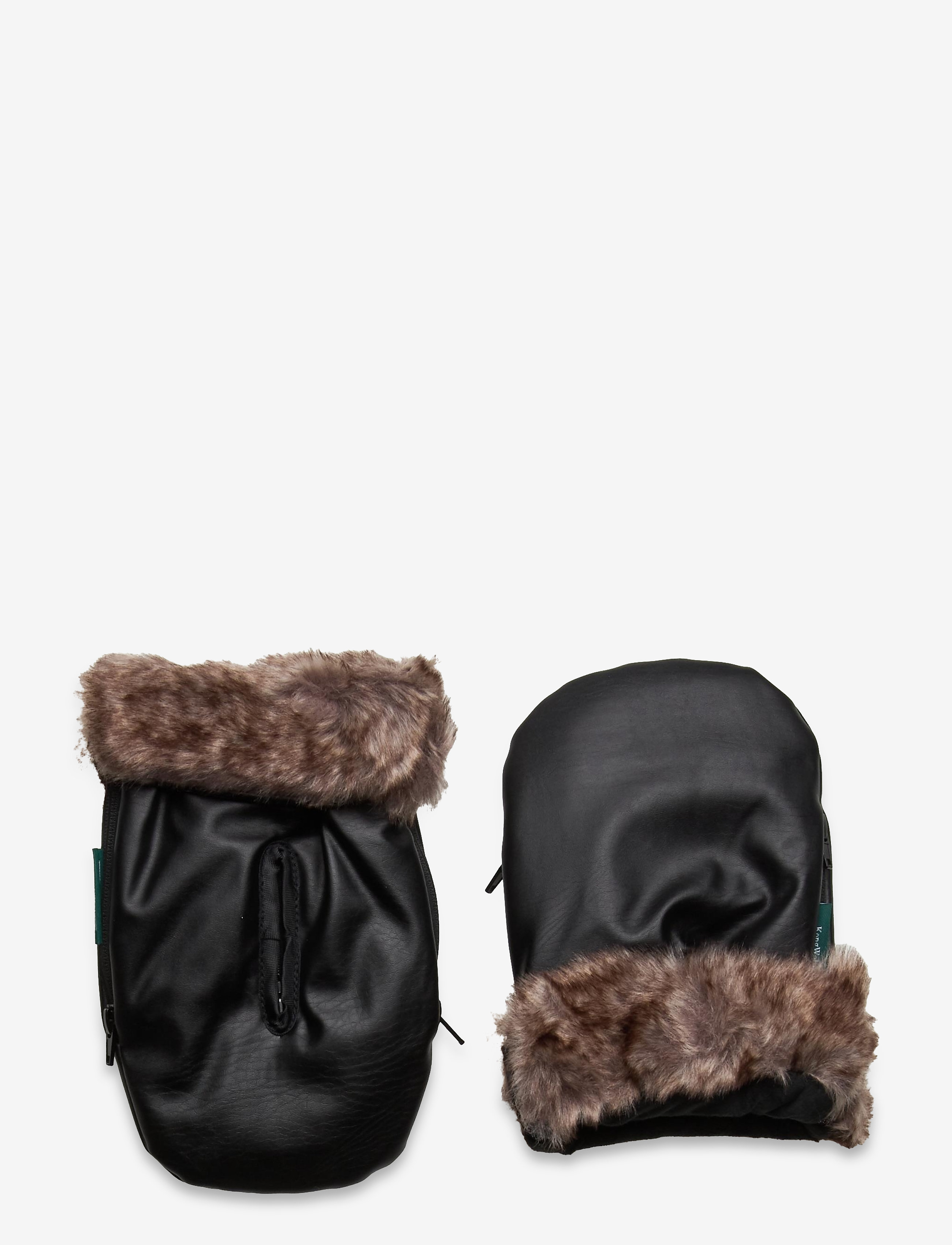 KongWalther KONG.WALTHER Black Fur Stroller Gloves - 4 for 3 - BLACK FUR / black