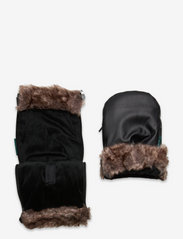 KongWalther - Østerbro handsker - stroller accessories - black fur - 2