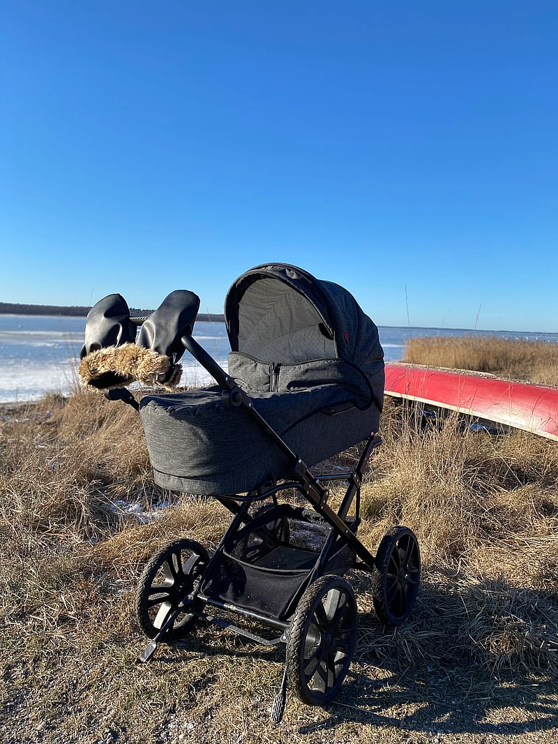 KongWalther - KONG.WALTHER Black Fur Stroller Gloves - lapsed - black fur - 4
