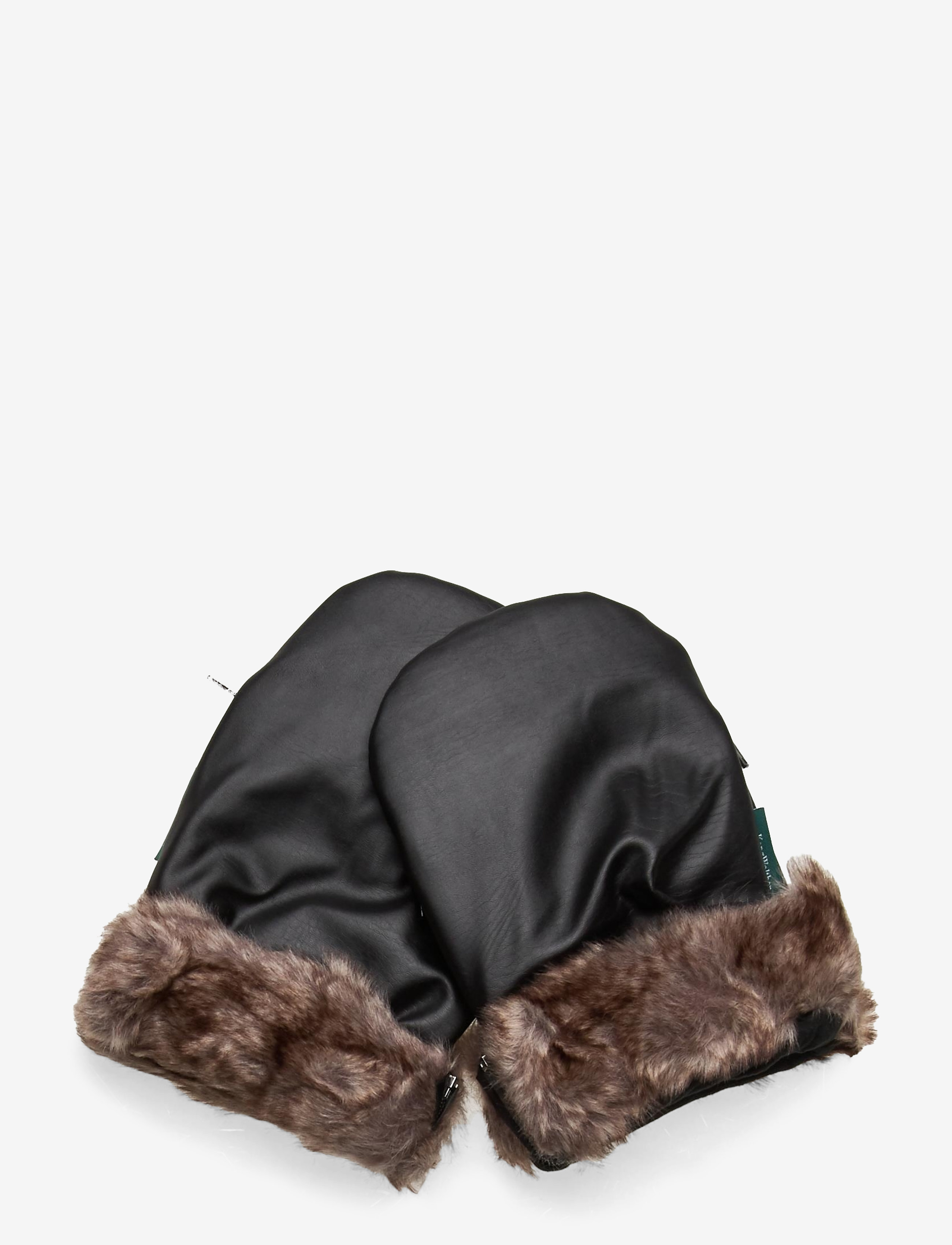 KongWalther - KONG.WALTHER Black Fur Stroller Gloves - kinder - black fur - 2