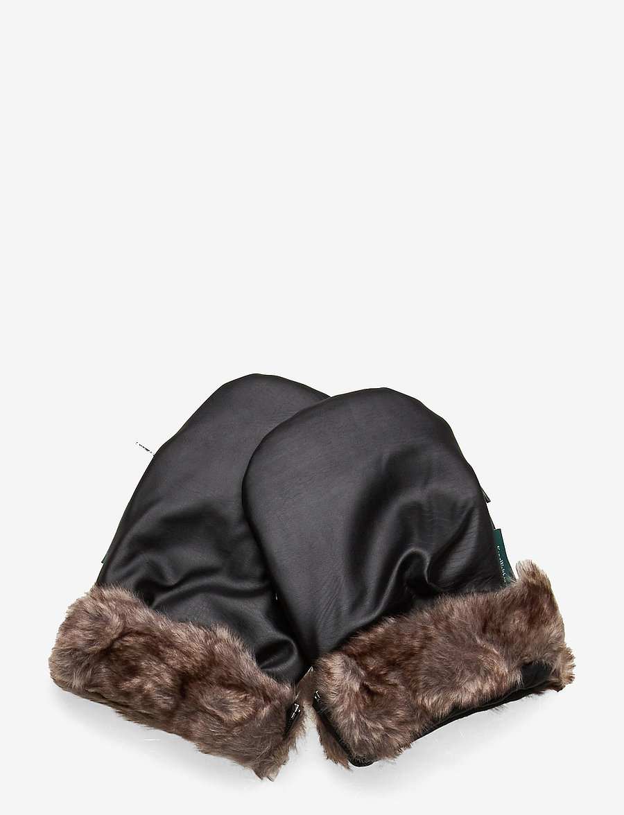 KongWalther - KONG.WALTHER Black Fur Stroller Gloves - kinder - black fur - 2
