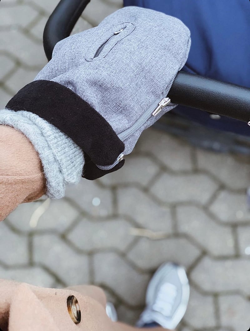 KongWalther - Østerbro handsker - barnvagnstillbehör - grey - 0