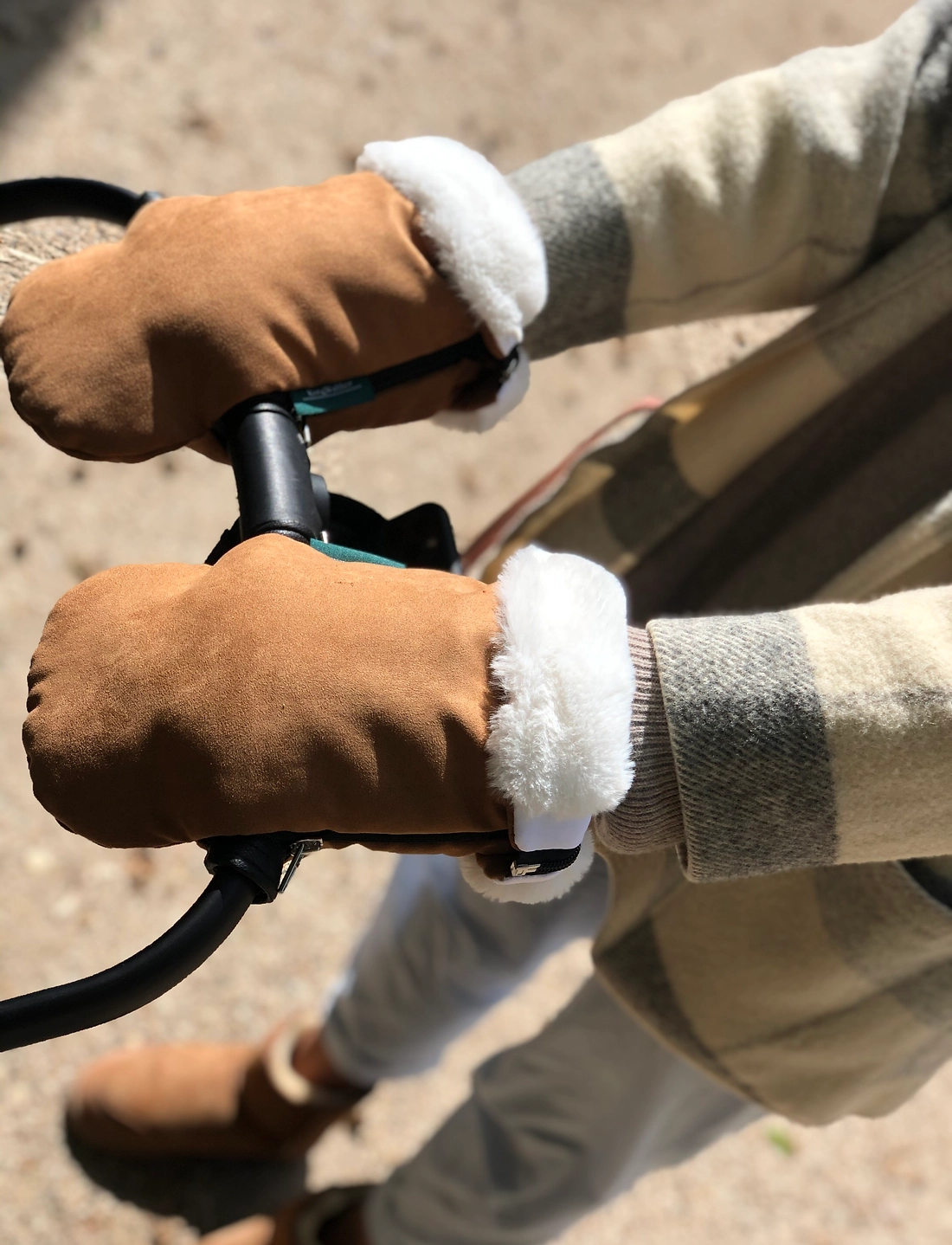 Gloves for pushing pram sales