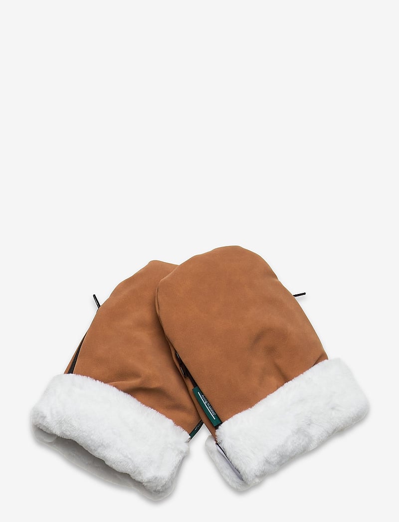 KongWalther - KONG.WALTHER Brown Faux Suede Stroller Gloves - barnvagnstillbehör - brown - 3