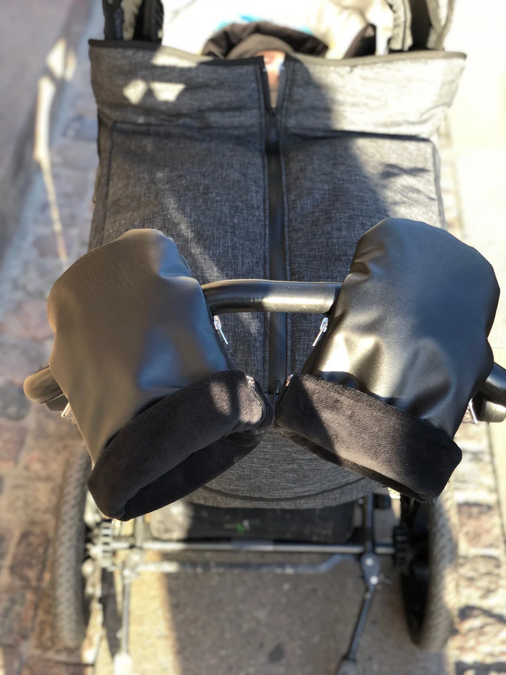 KongWalther - KONG.WALTHER Black Stroller Gloves - kinderwagen-accessoires - black - 4