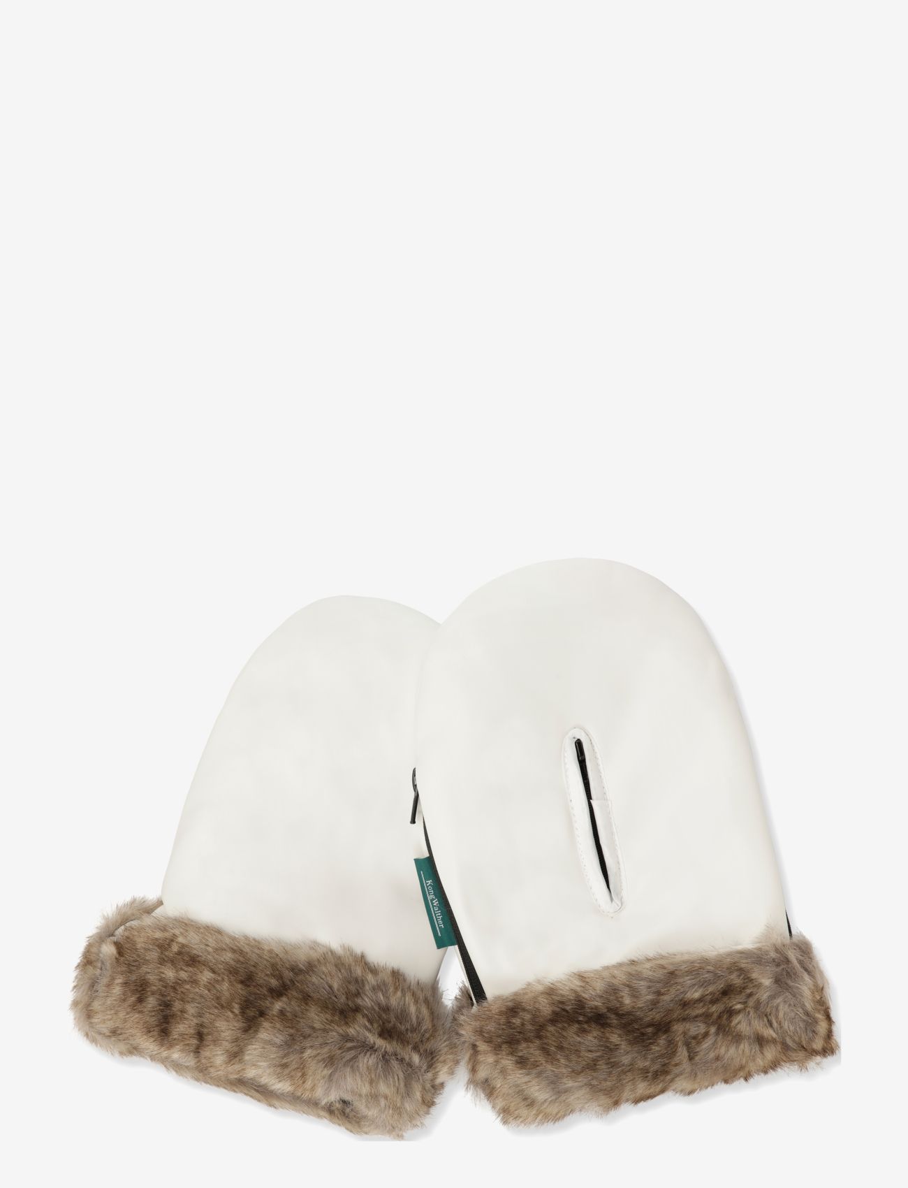 KongWalther - Østerbro gloves - stroller accessories - cream fur - 2
